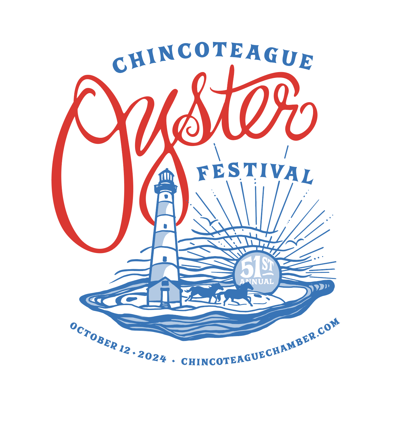 51st annual Oyster Festival t-shirt design