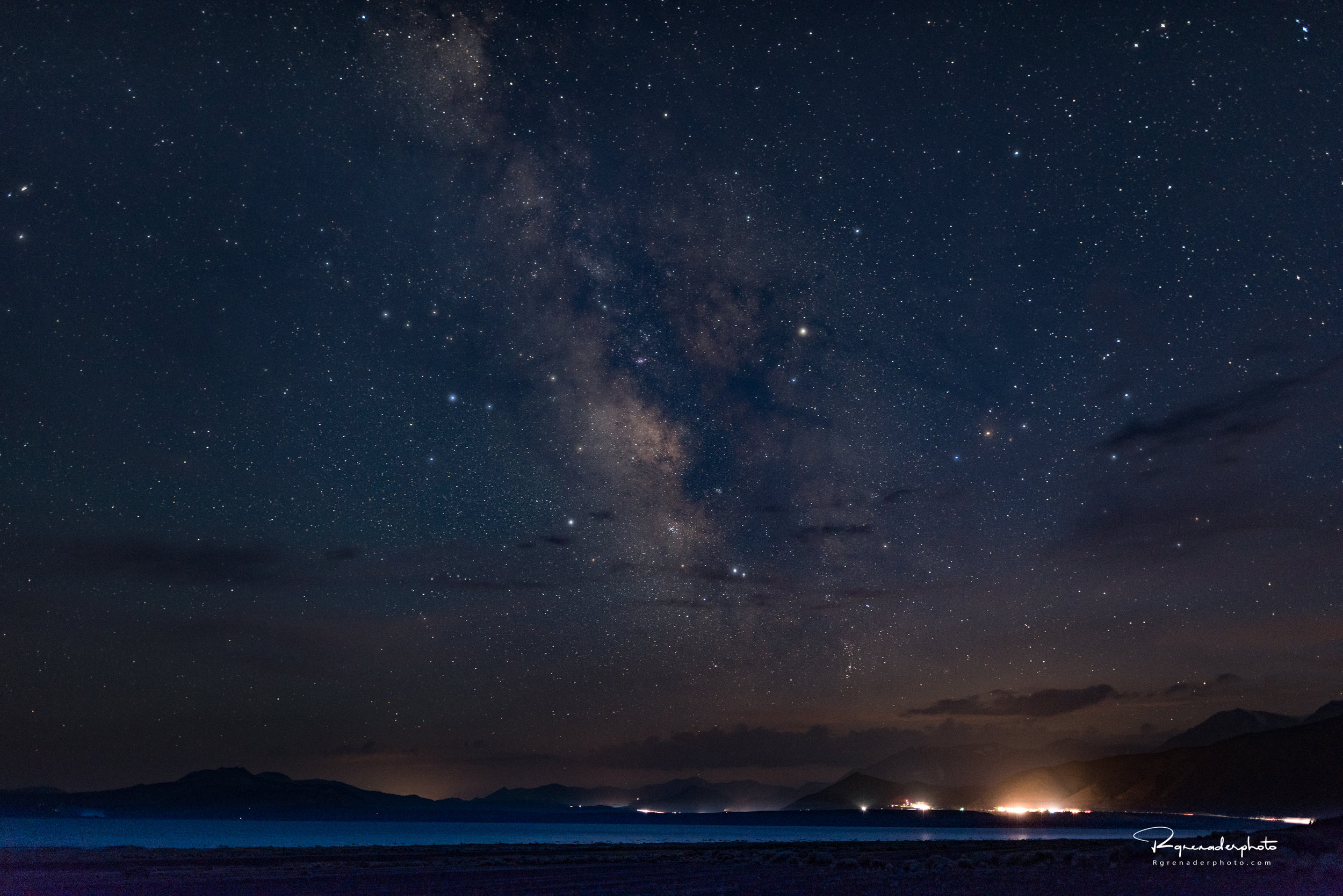 Milky Way North Shore Mono Lake Lee Vining, California