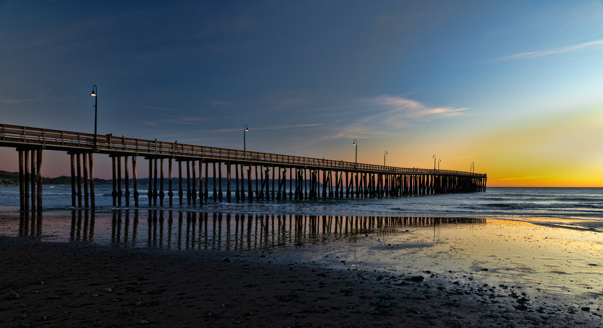 Sunset Cayucos Pier Cayucos, California