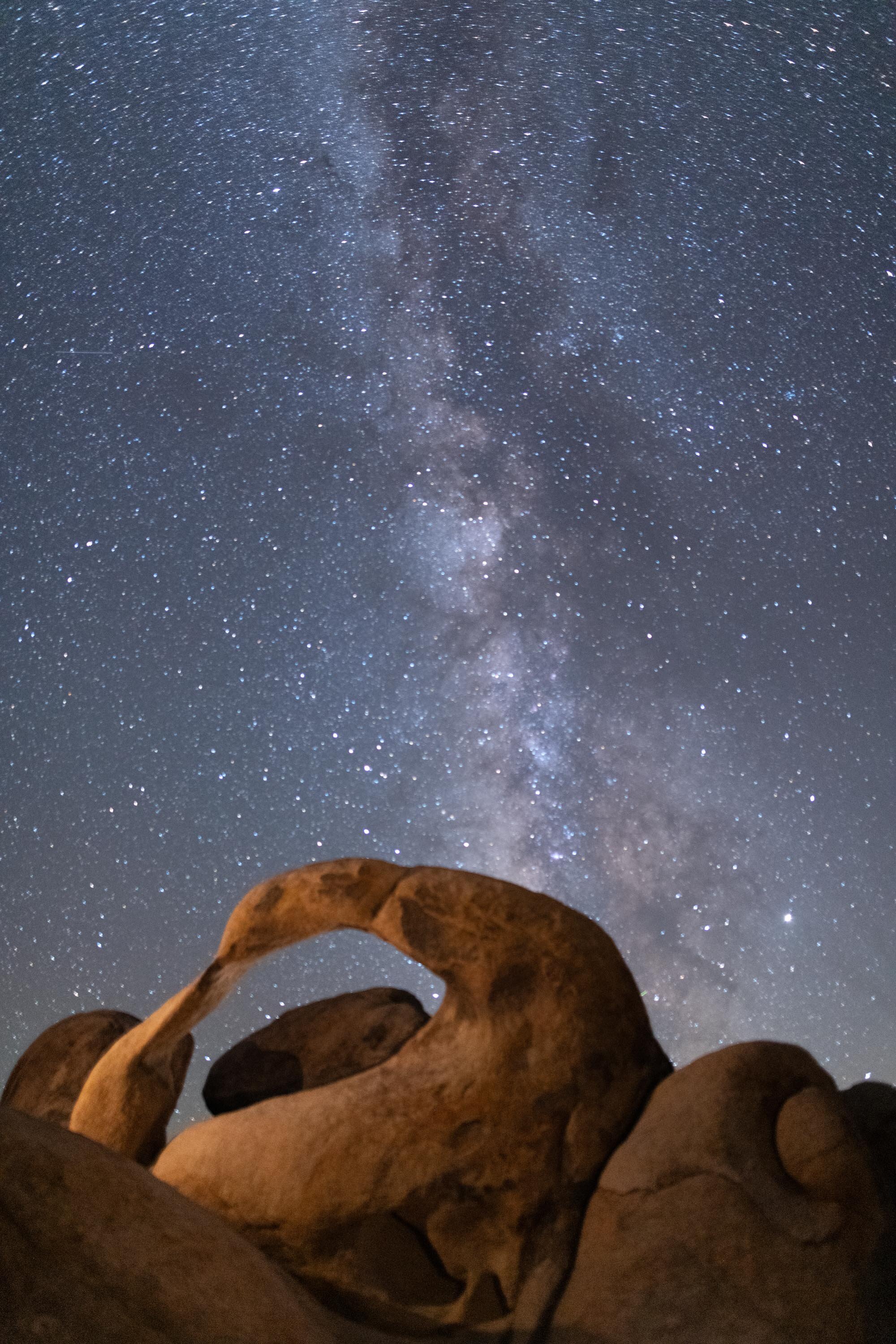Mobius Arch and Milky Way Lone Pine, California