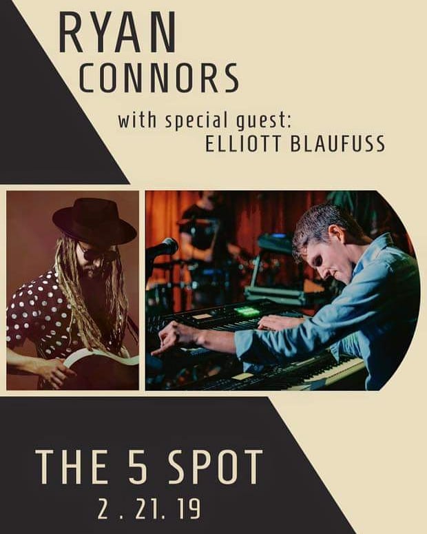 Aye, Nashville!!!!! Tomorrow night come thru to the 5 Spot. Ryan Connors, Dynamo's Fearless Leader is gonna be playing his beautiful music!!! Elliot Blaufuss is opening up @ 9 p.m. Don't miss out. See you there! 😎