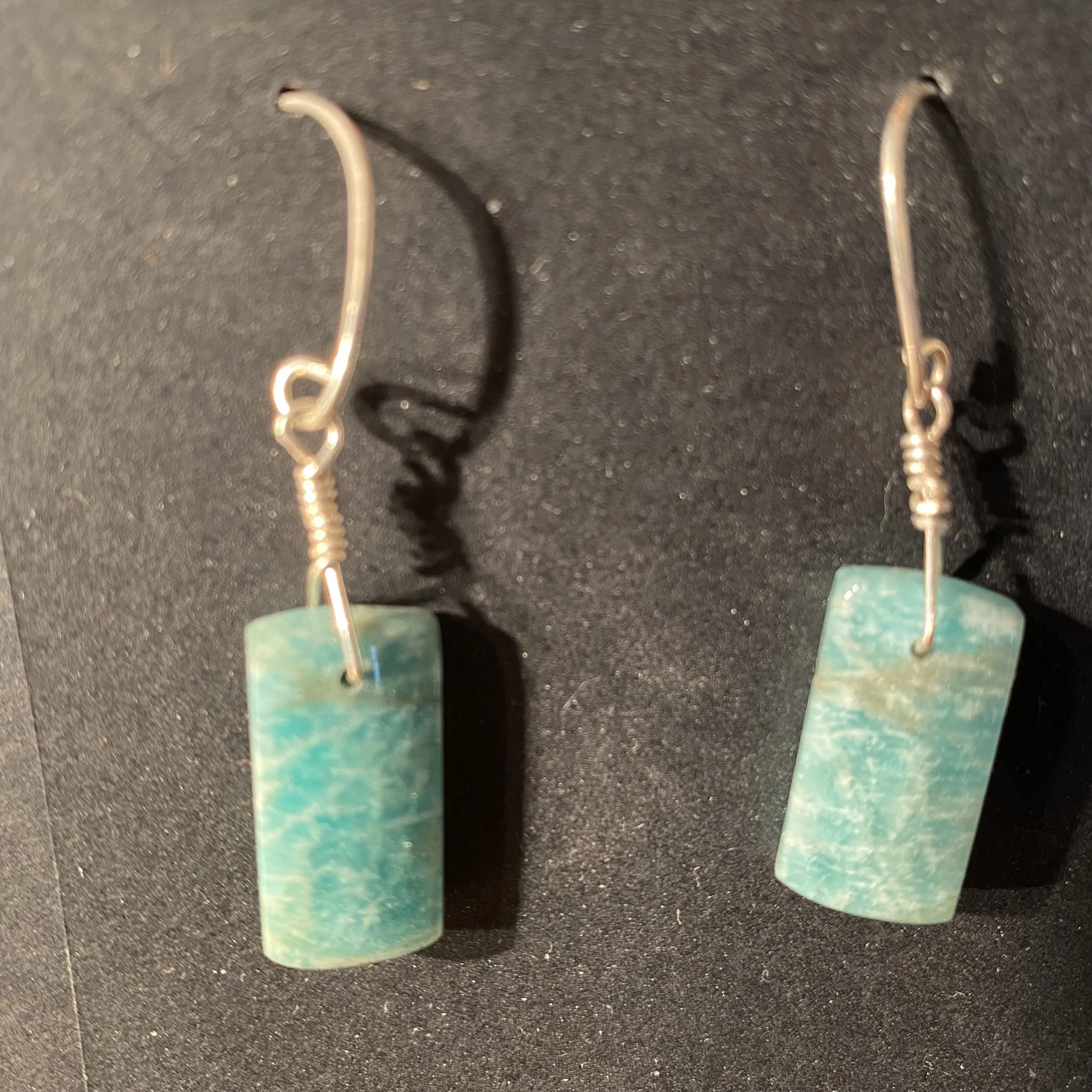 Amazonite and sterling Earrings