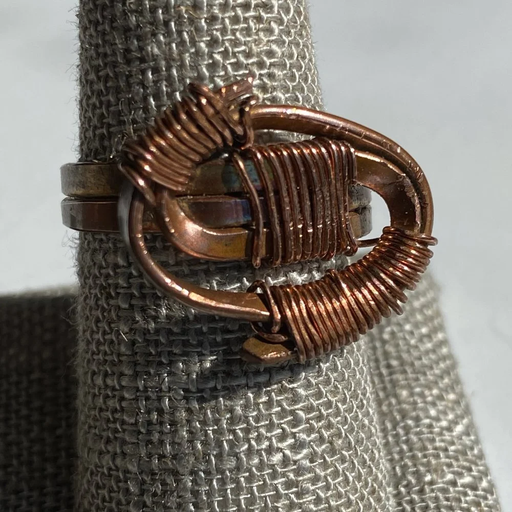 Copper Wirework Ring 3