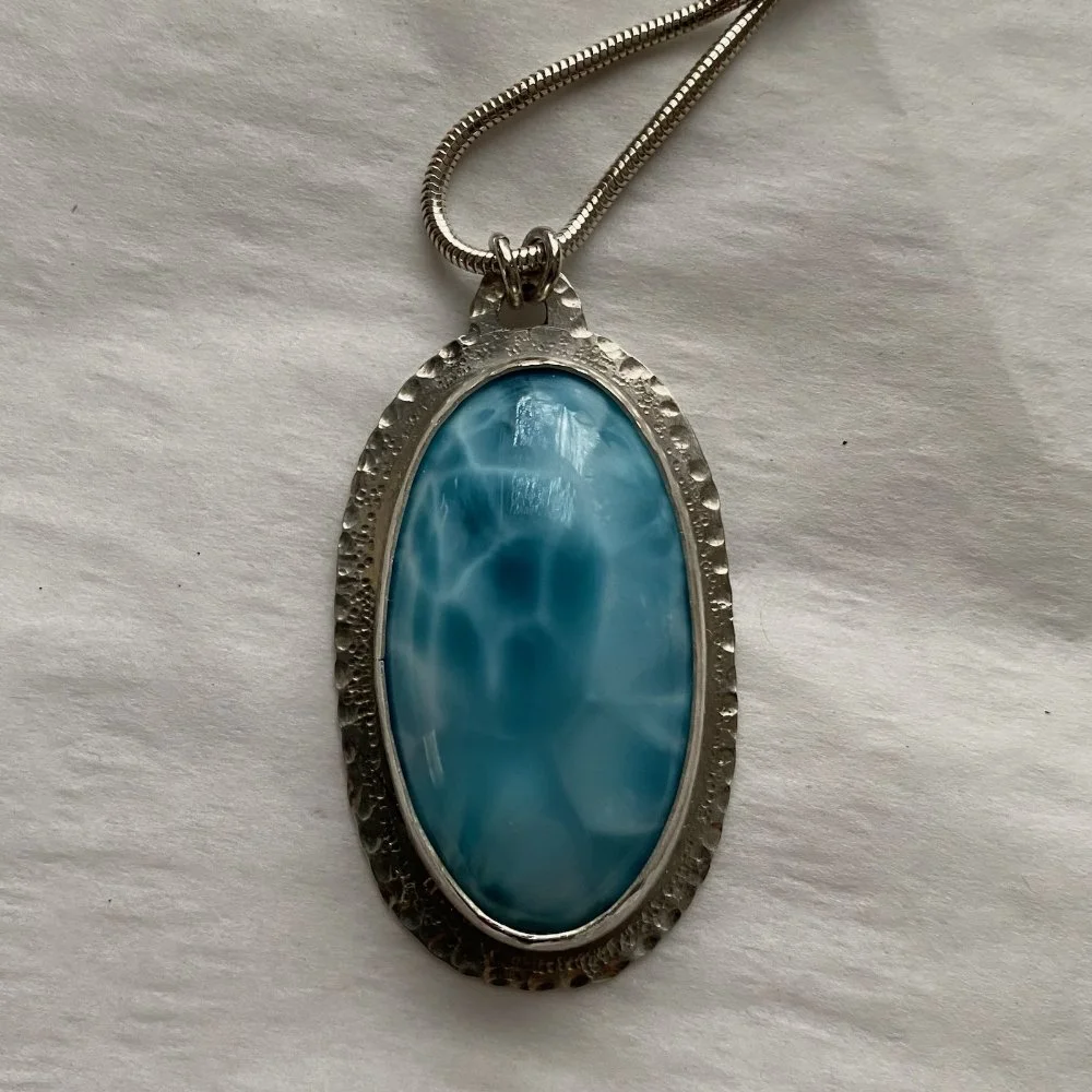 Larimar pendant necklace