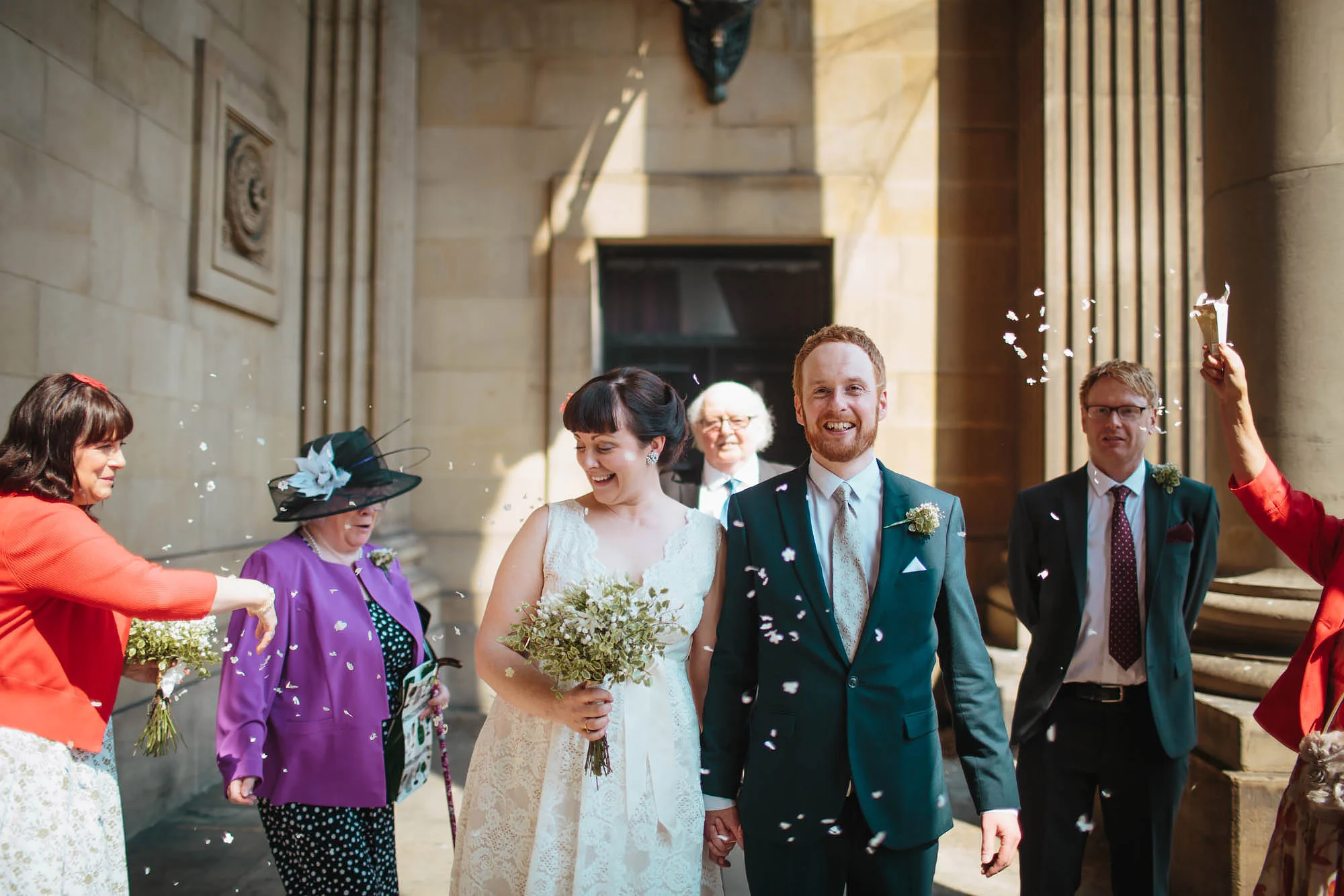 Leeds Yorkshire Wedding Photographer Confetti Town Hall