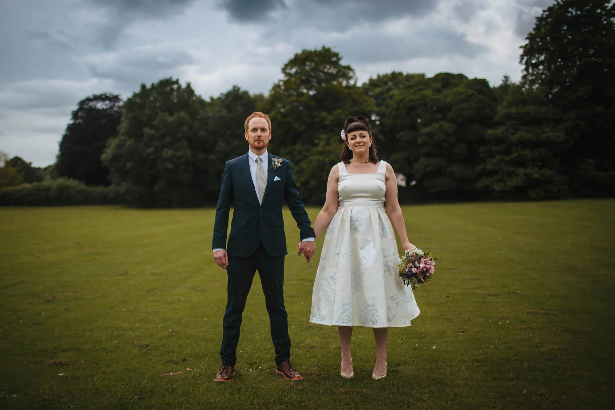 Leeds Yorkshire Wedding Photographer Portrait Grass Trees