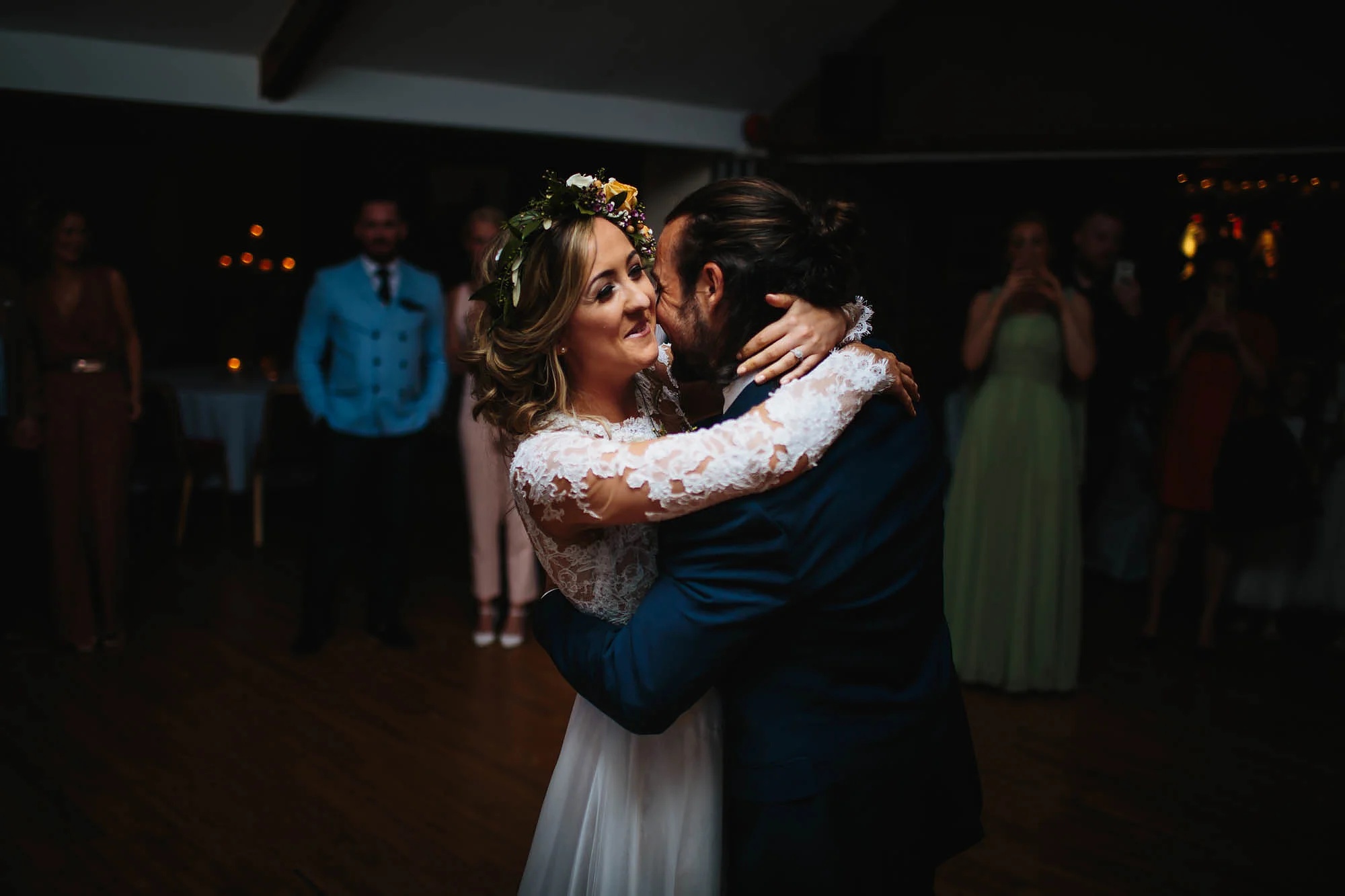 Bride and groom first dance at a wedding