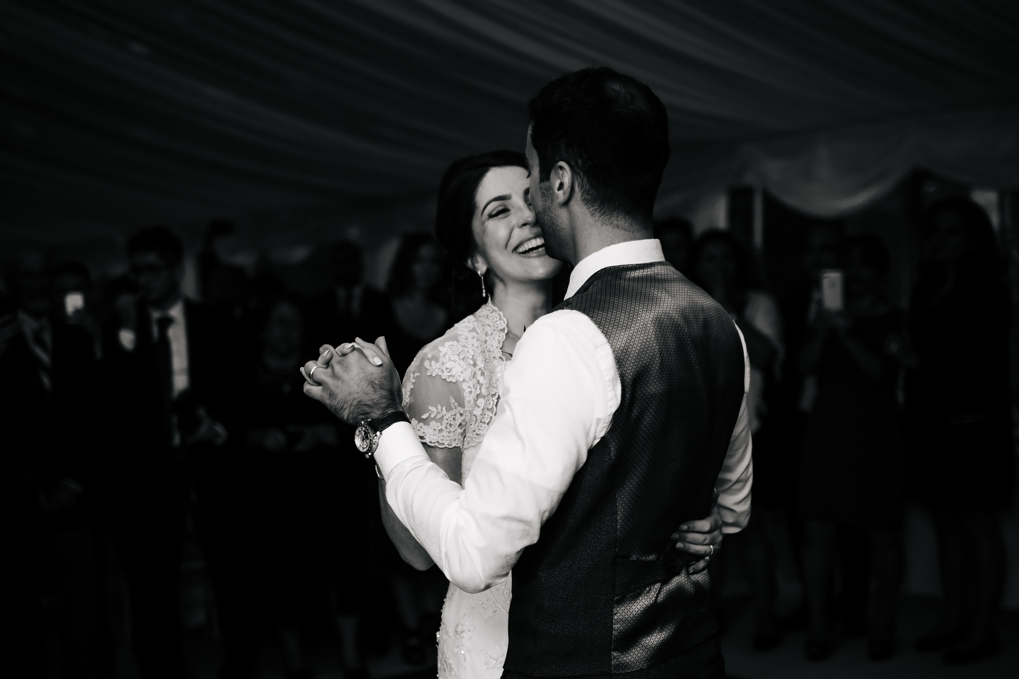 Bride and groom first dance at a wedding