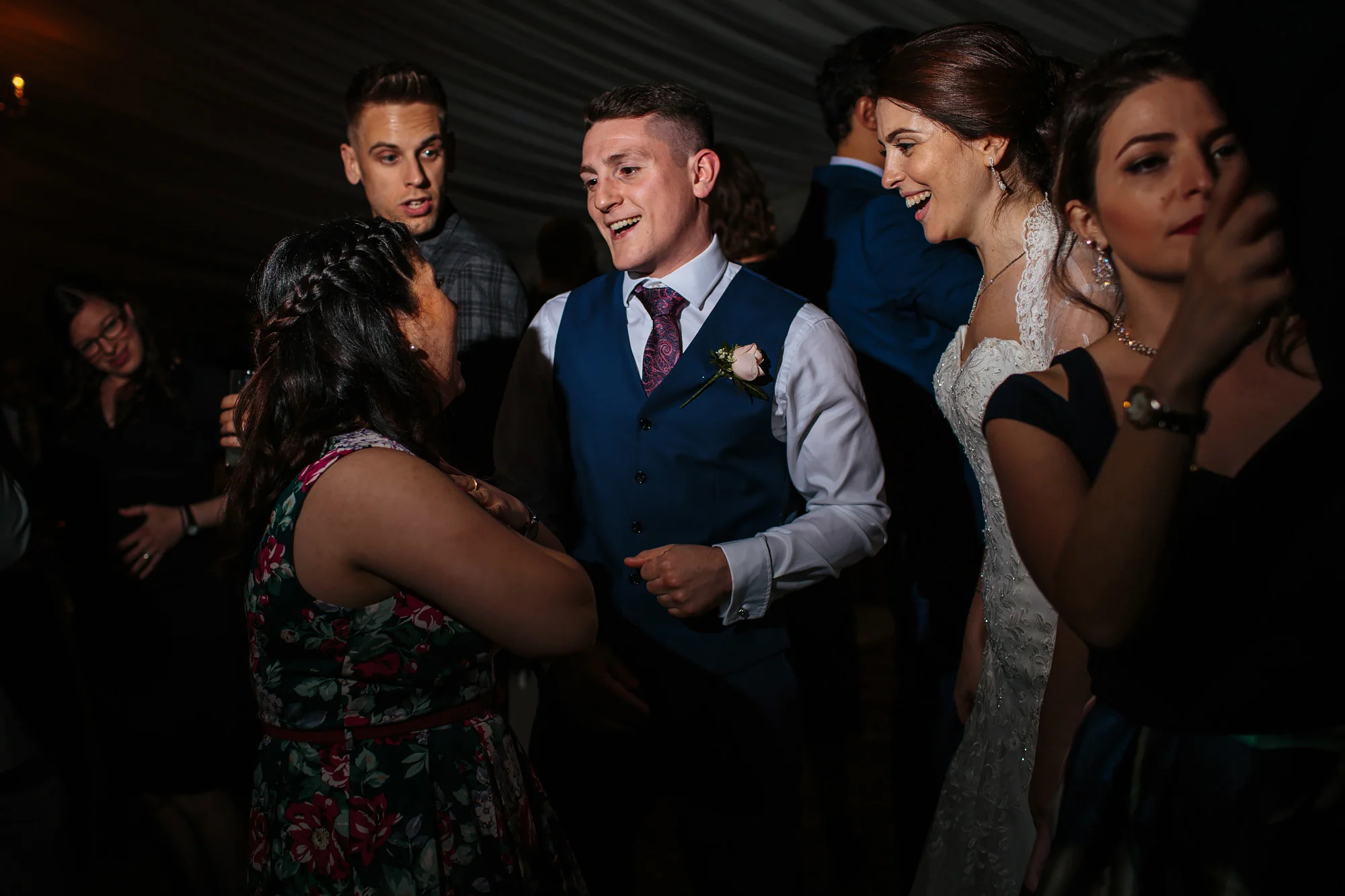 Dancing at a wedding