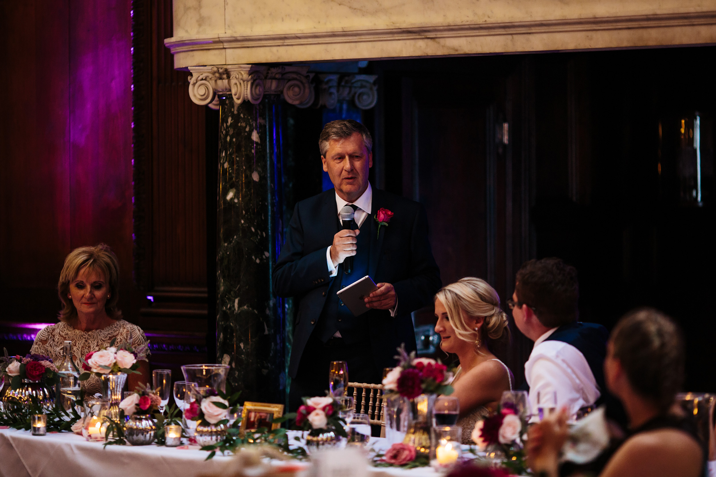 Father of the bride speech at Thornton Manor Cheshire