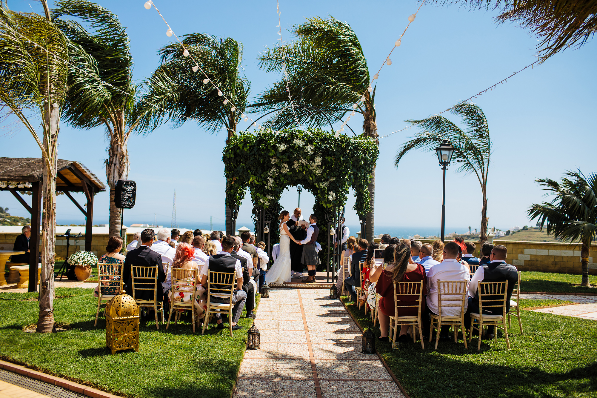 Cortijo Maria Luisa Nerja Spain outdoor ceremony