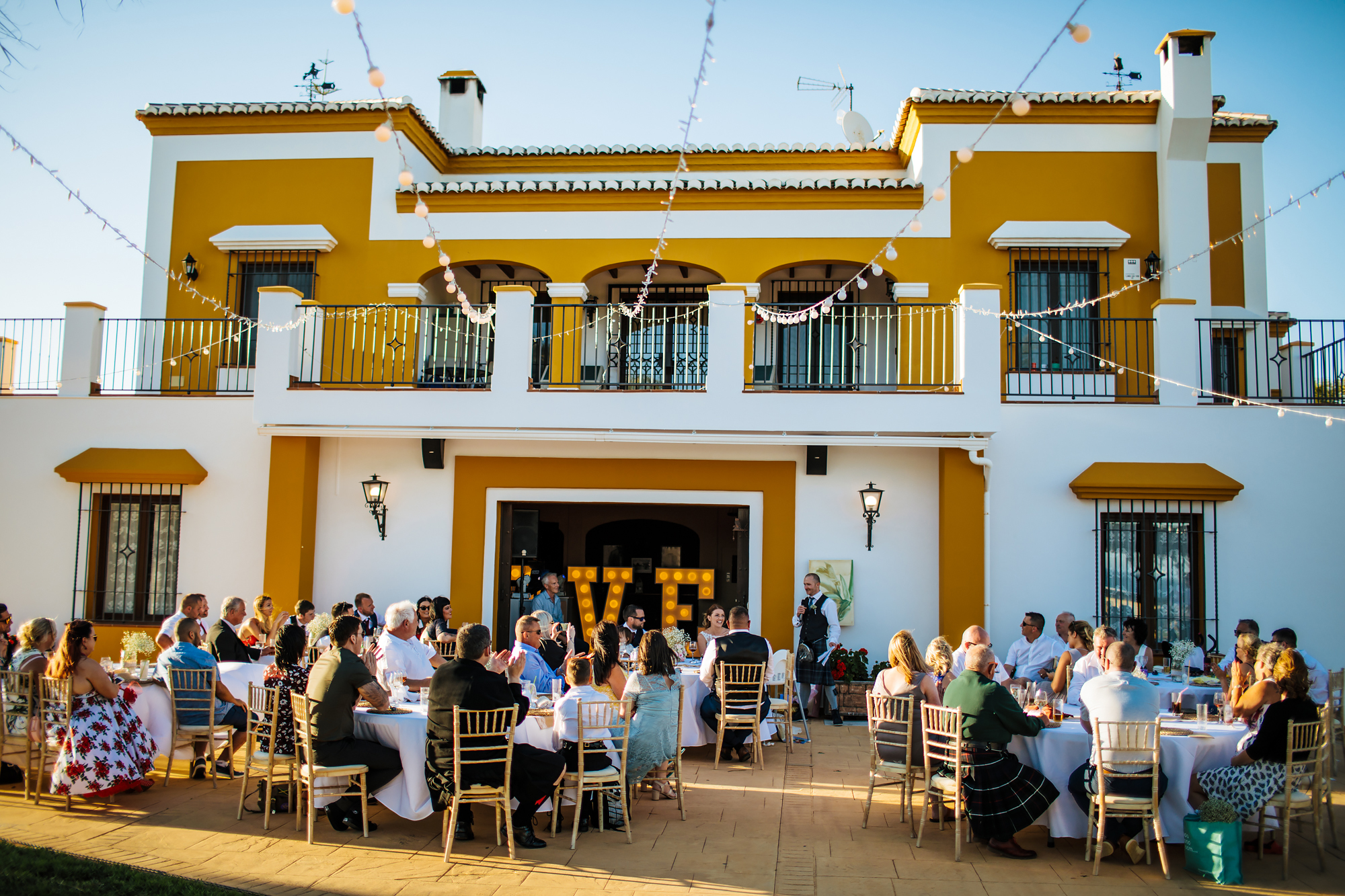 Food time at Cortijo Maria Luisa Nerja Spain