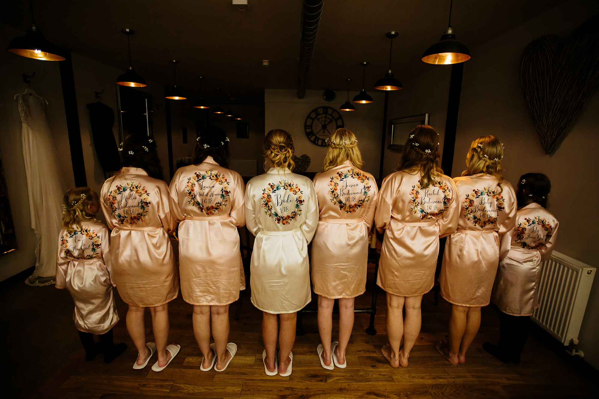 Bridal party dressing gowns in Shropshire
