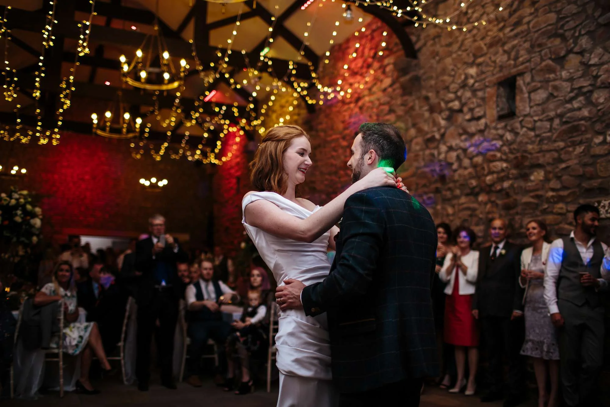 First dance at a wedding in Lancashire