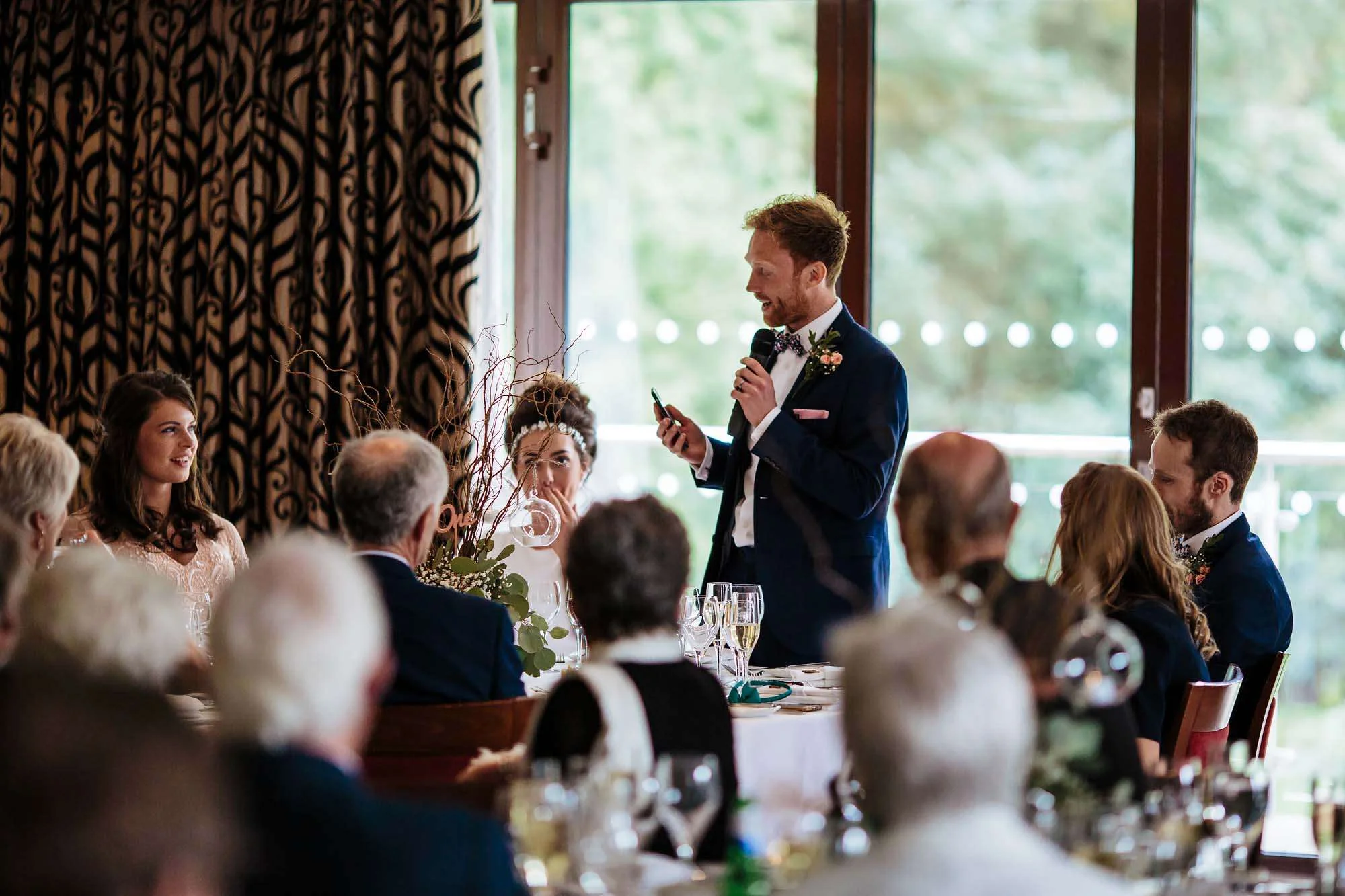 Grooms speech at his wedding at Armathwaite Hall