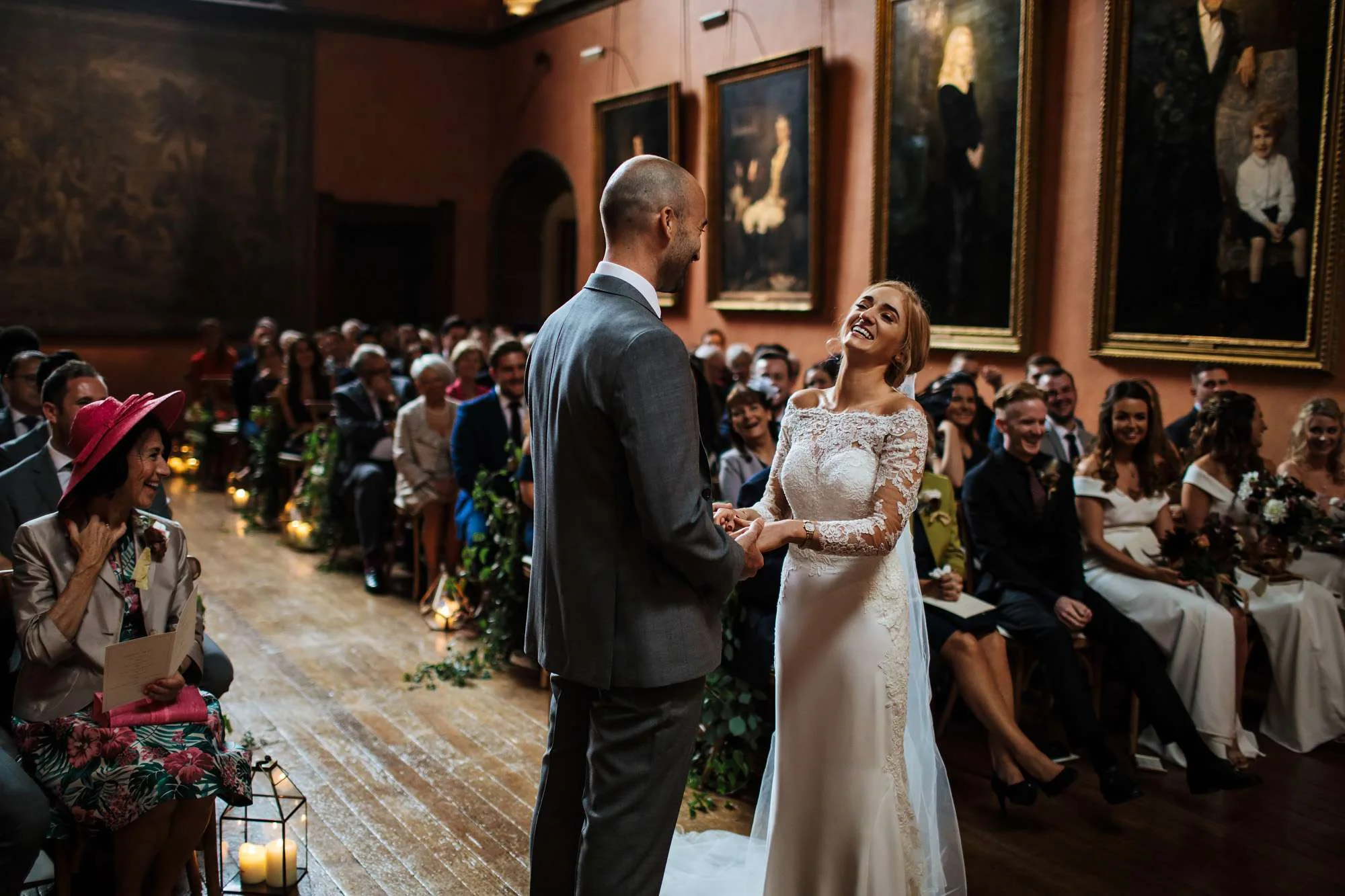 Wedding ceremony at Cowdray House
