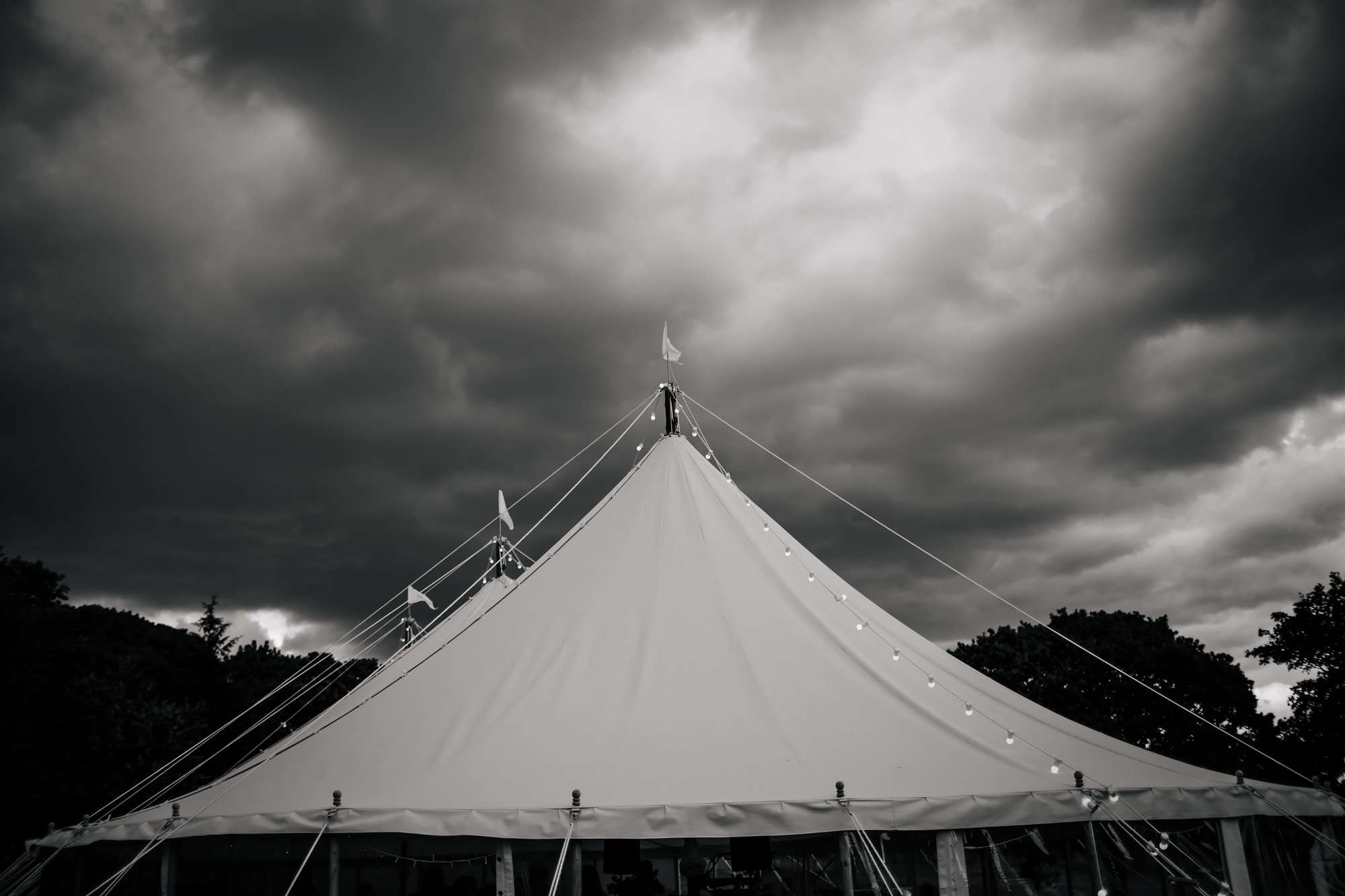Wedding marquee in Yorkshire