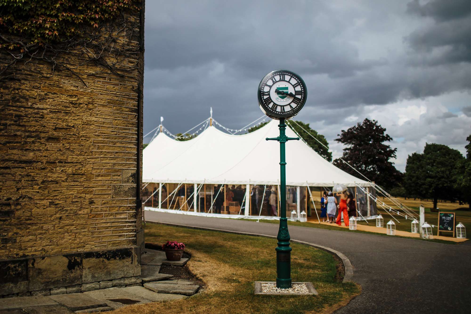 Marquee at a Fixby Hall wedding