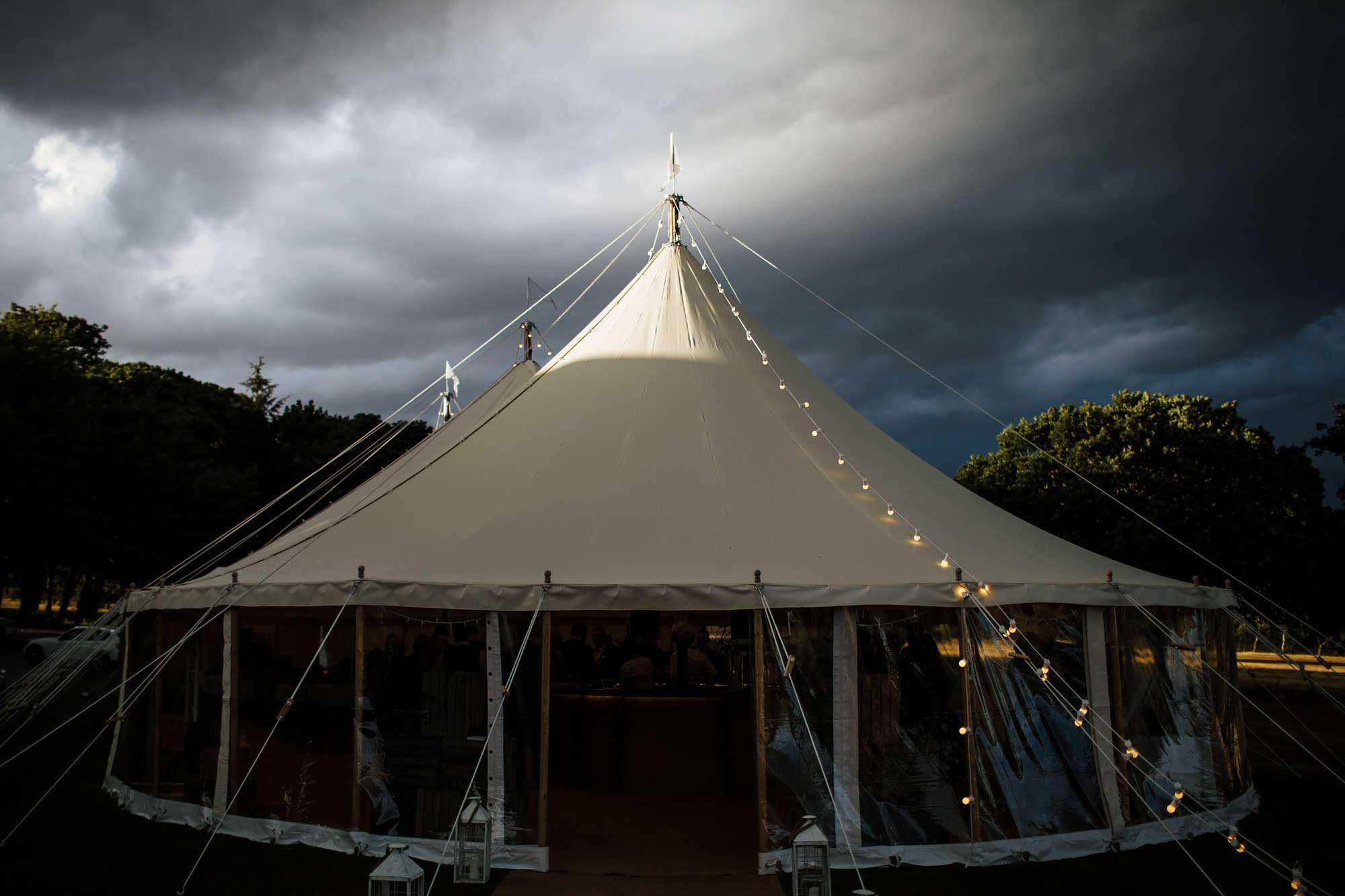 Wedding marquee at Fixby Hall in Huddersfield