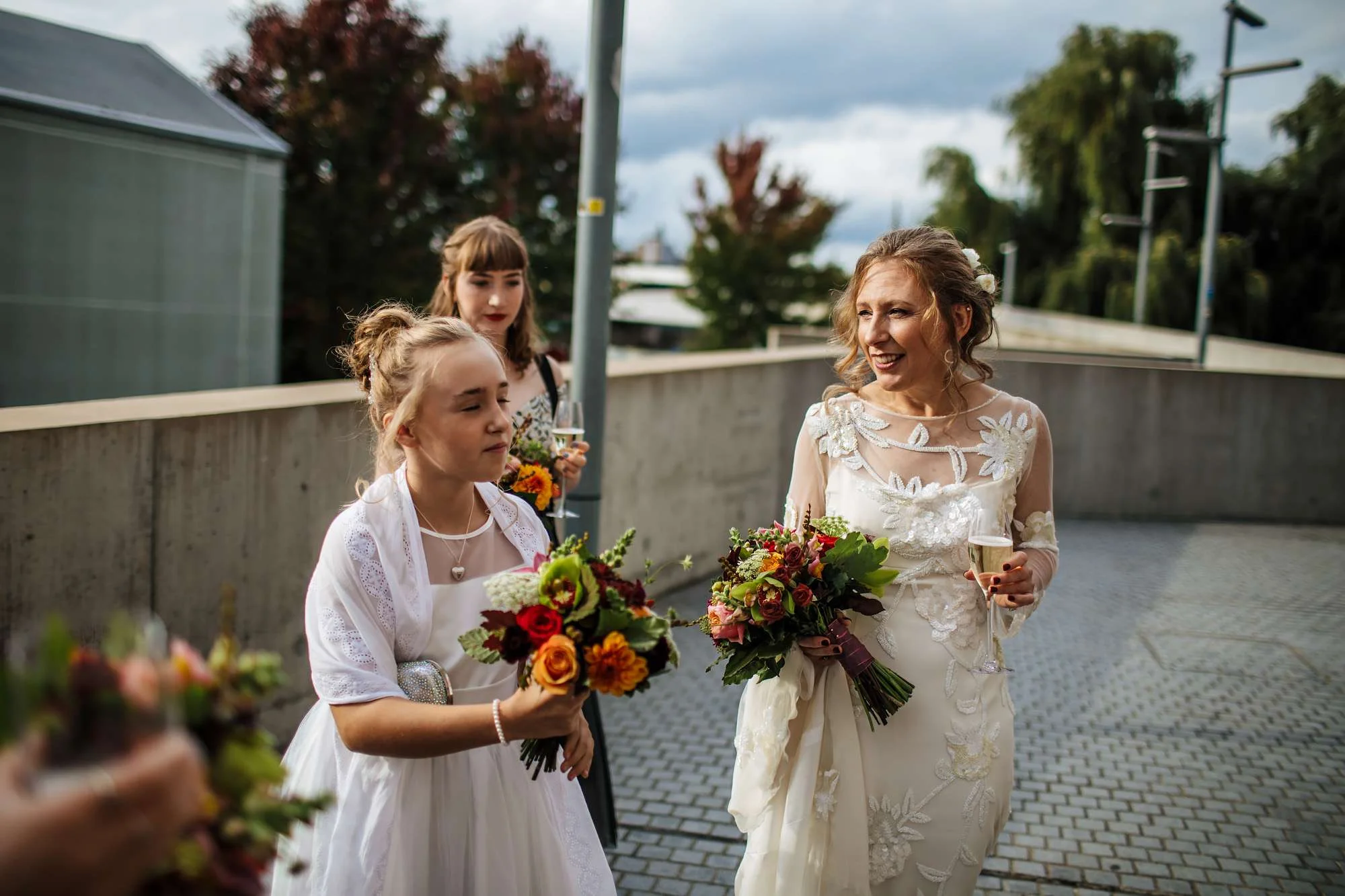 Bride and her daughter before her wedding day