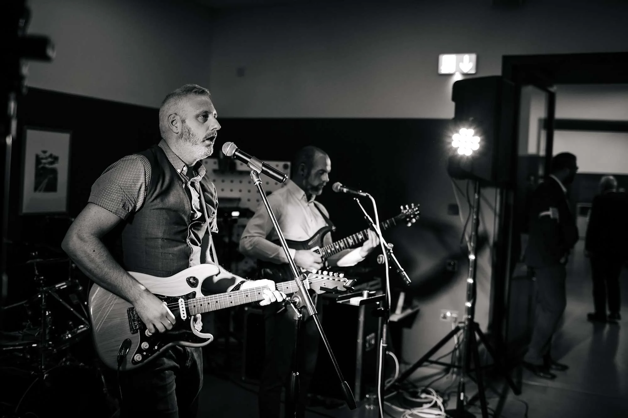 Wedding band perform at Hepworth Art Gallery
