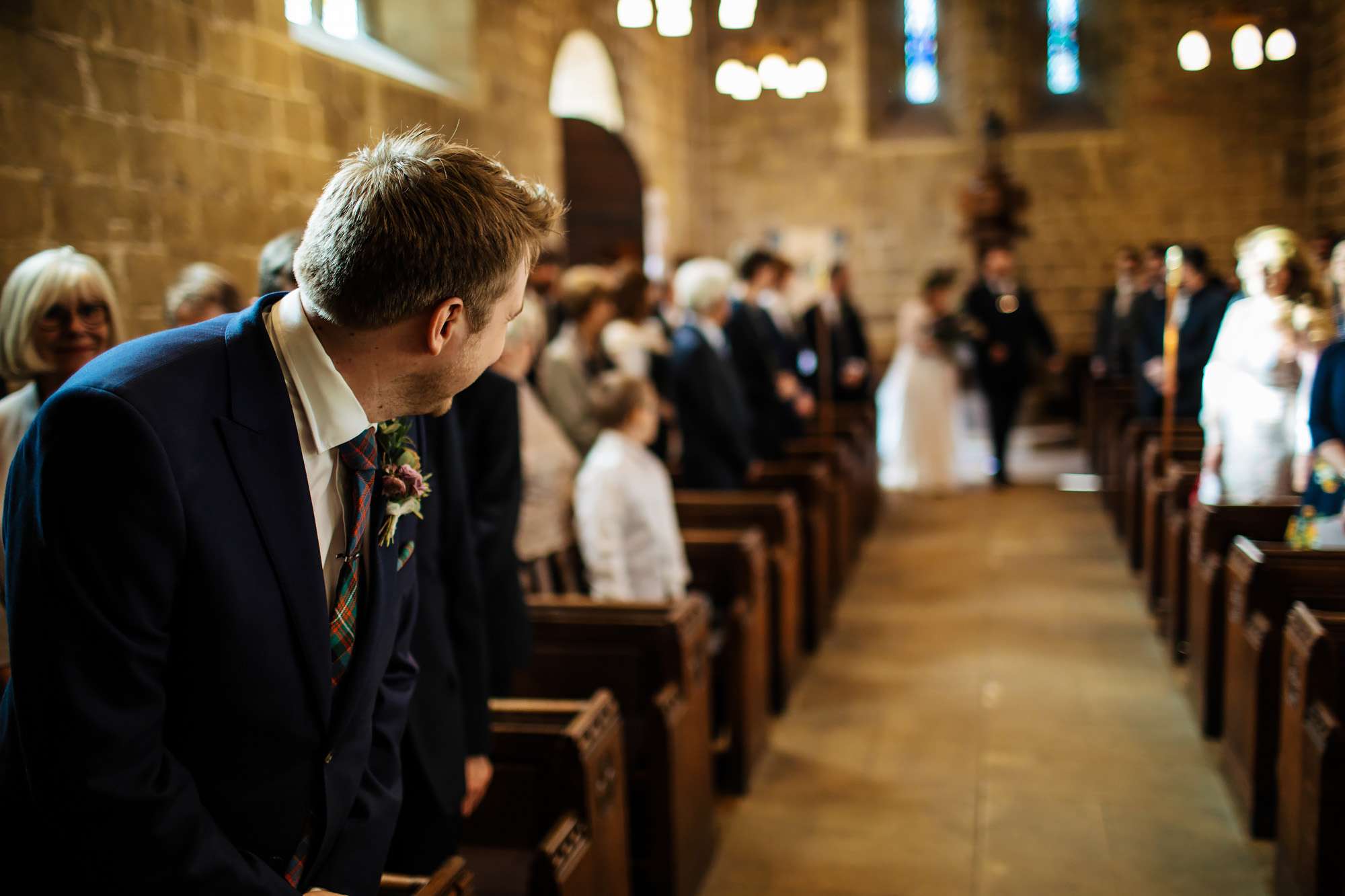 Groom sees his wife for the first time