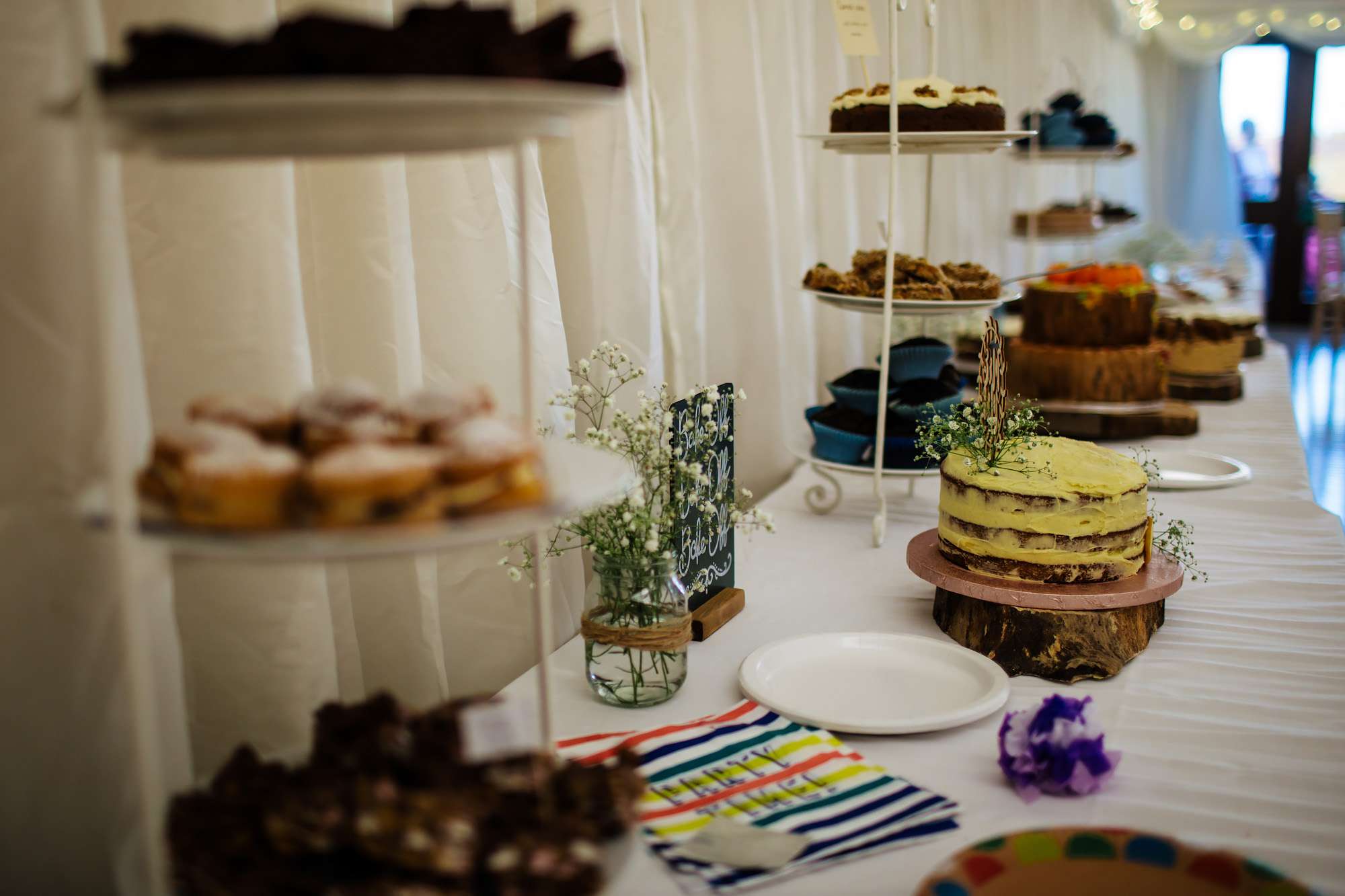 Dessert table at a Leeds wedding