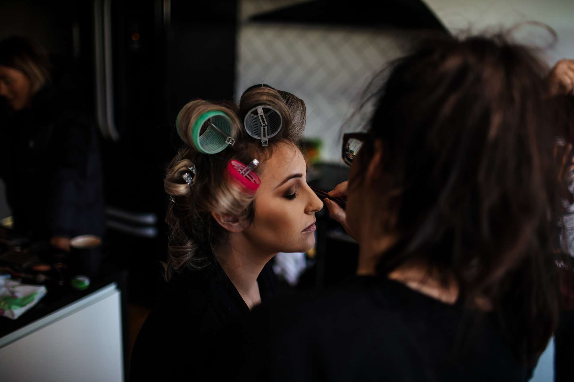 Bride on the morning of her Crail wedding