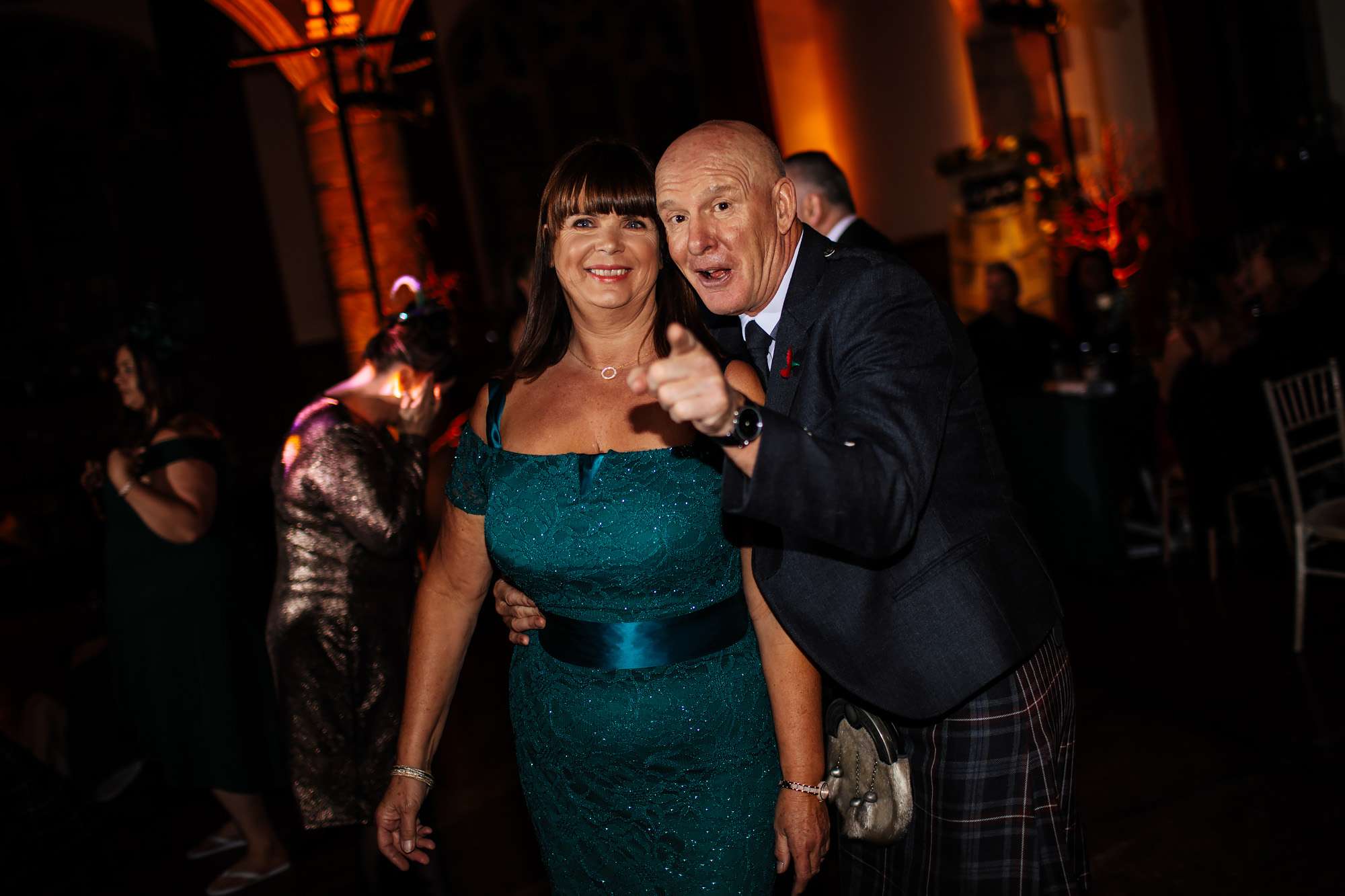 Mother of the groom at a Scottish wedding