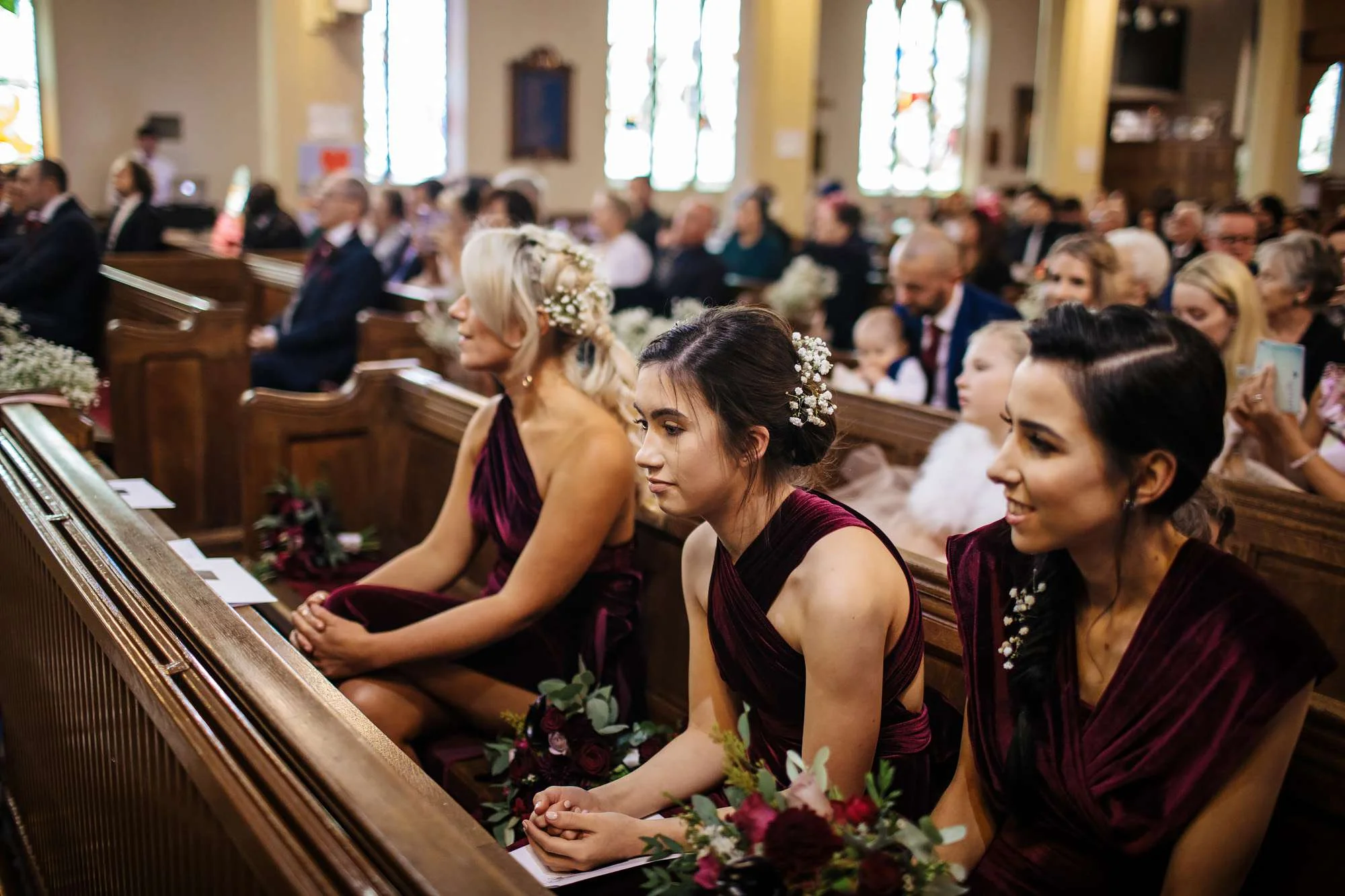 Bridesmaids at a wedding in Blackpool