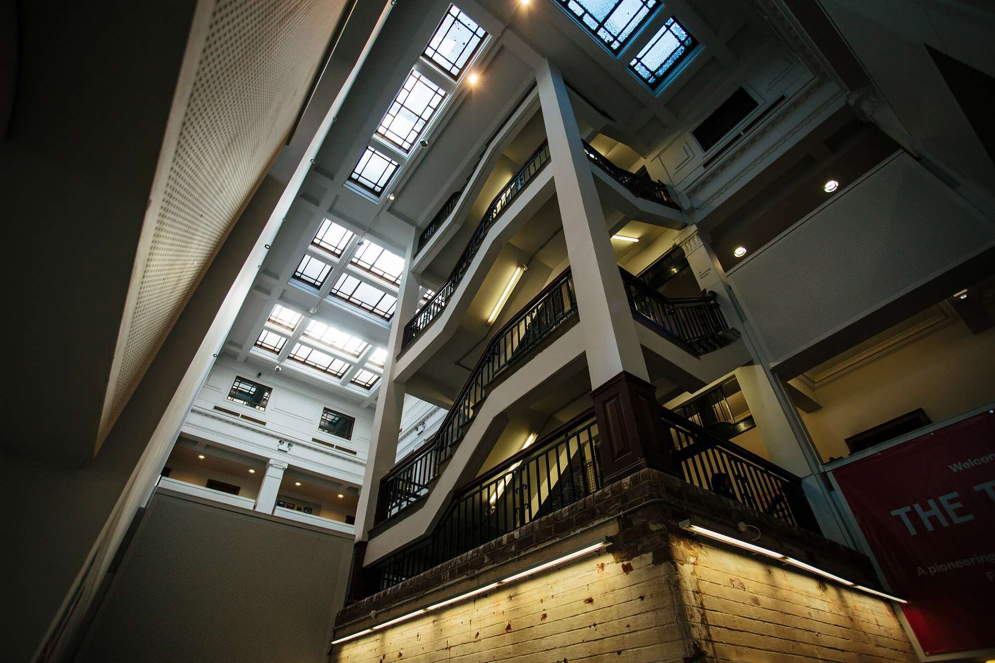 Interior staircase at The Tetley Leeds