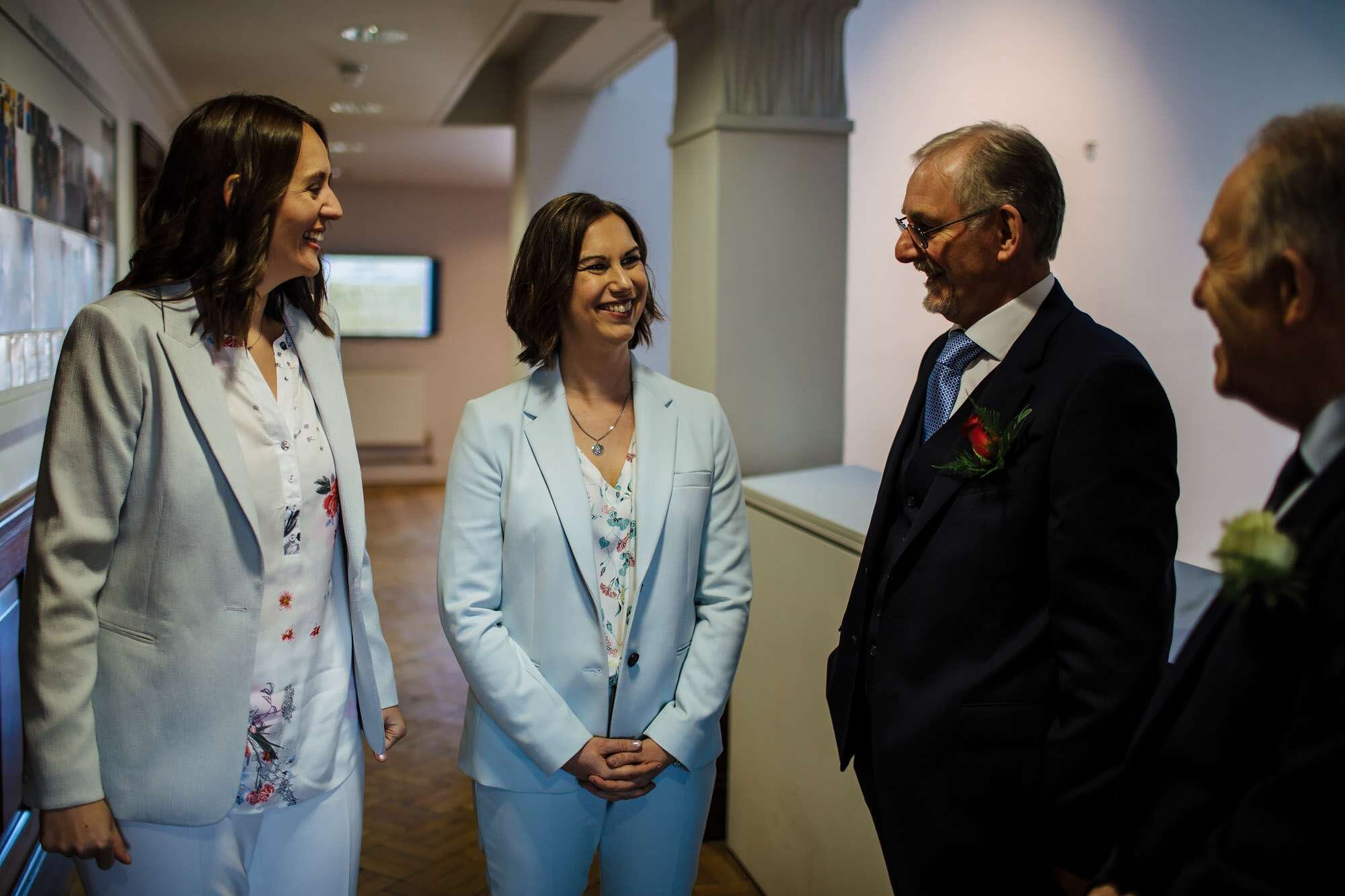 Two brides at a gay wedding