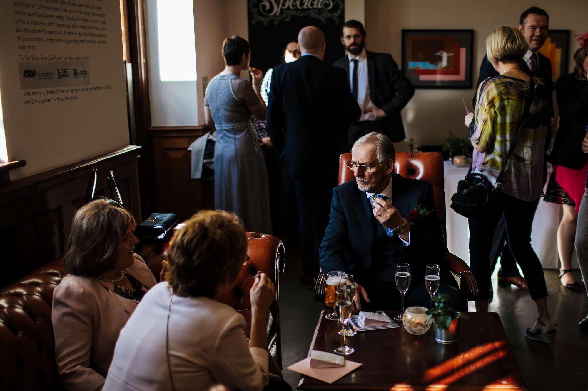 Wedding guests at The Tetley Leeds