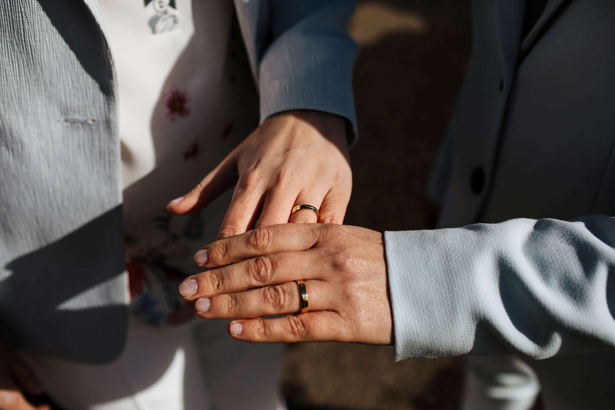 Wedding rings at a gay wedding