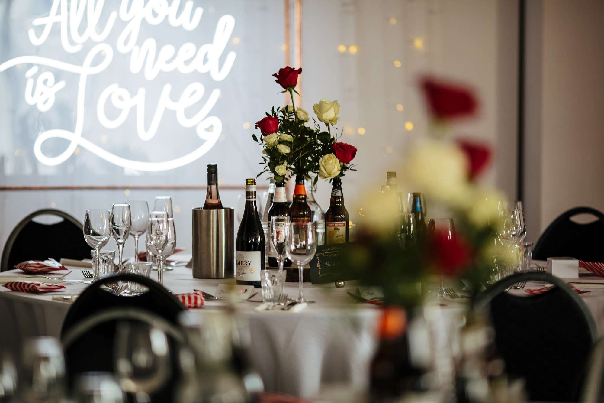 Wedding table decorations in Leeds
