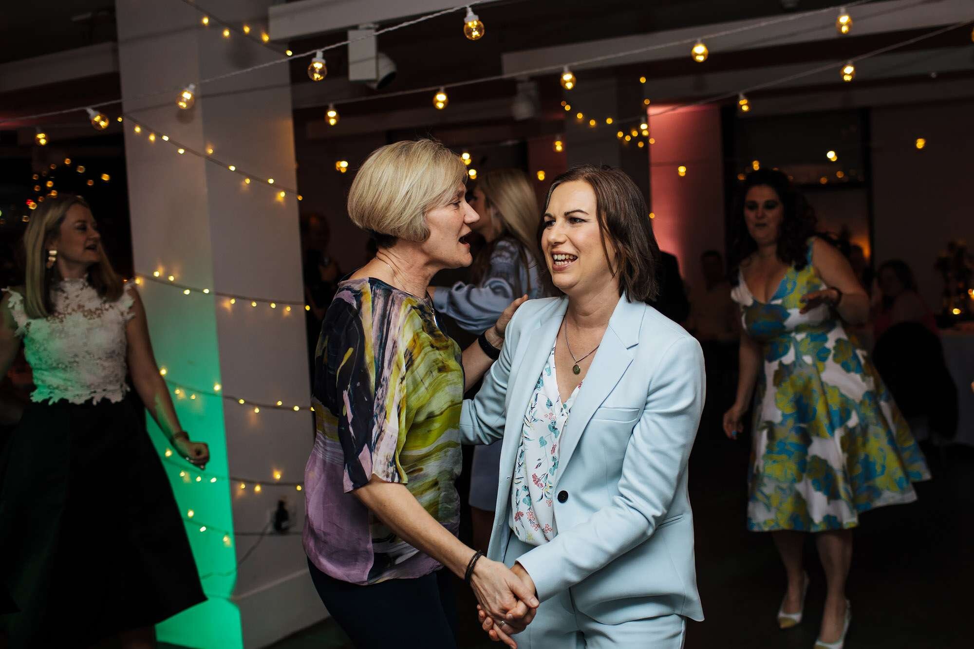 Wedding guests on the dance floor at The Tetley Leeds