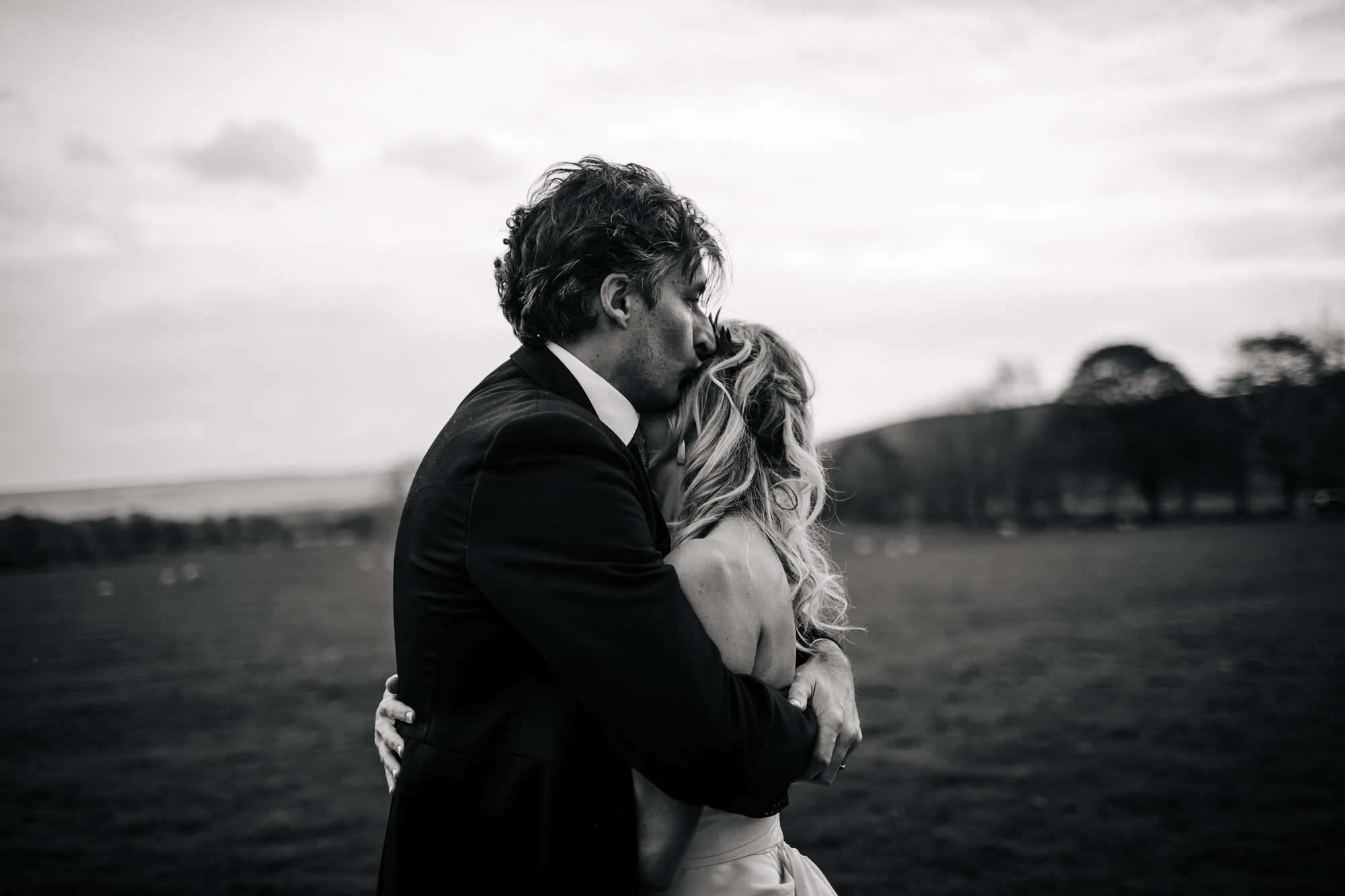 Bride and groom at a Yorkshire wedding