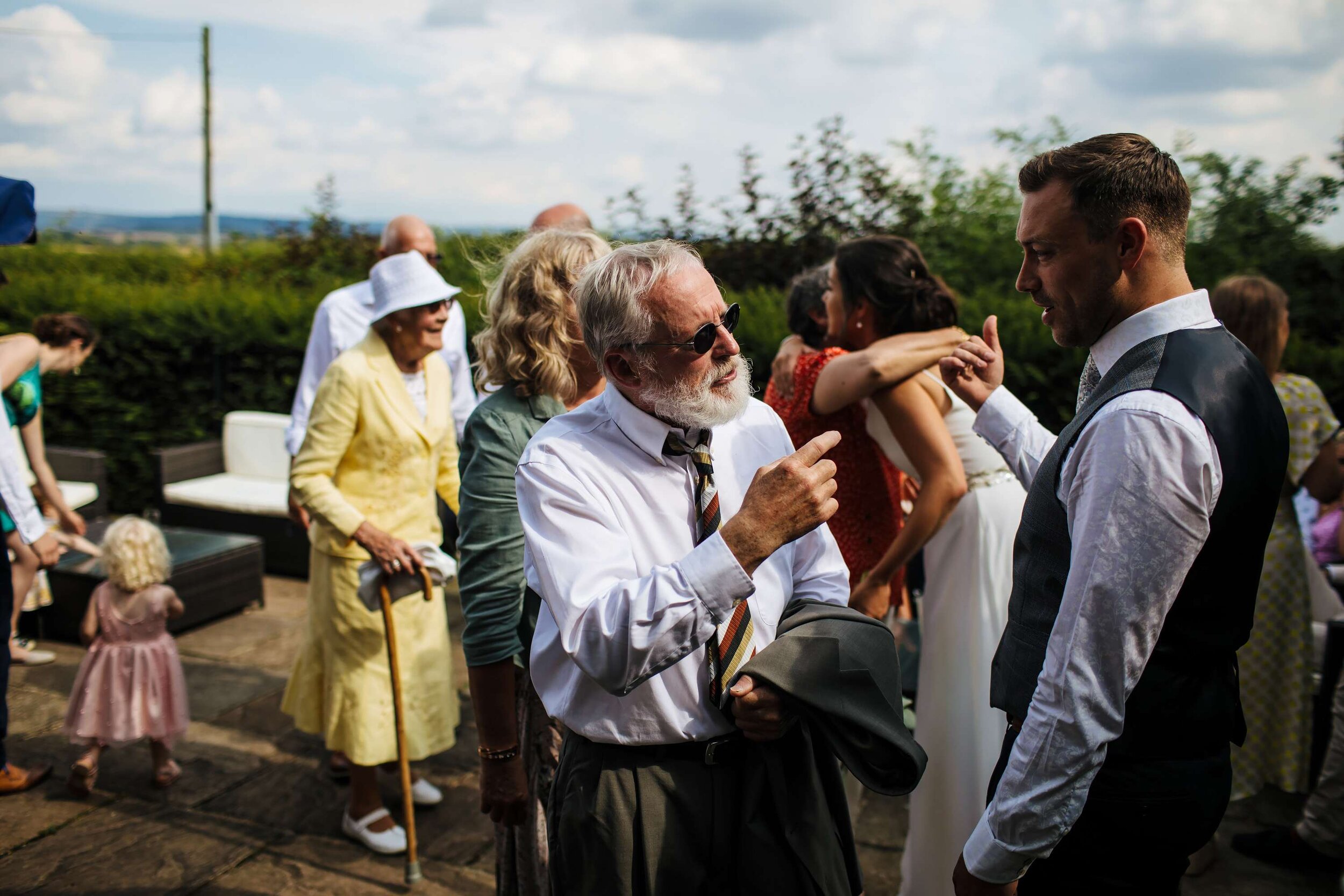 Guests at a Solberge Hall wedding