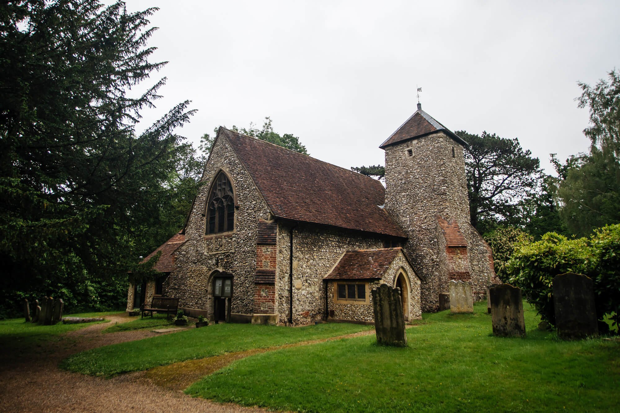Church in rural Kent countryside