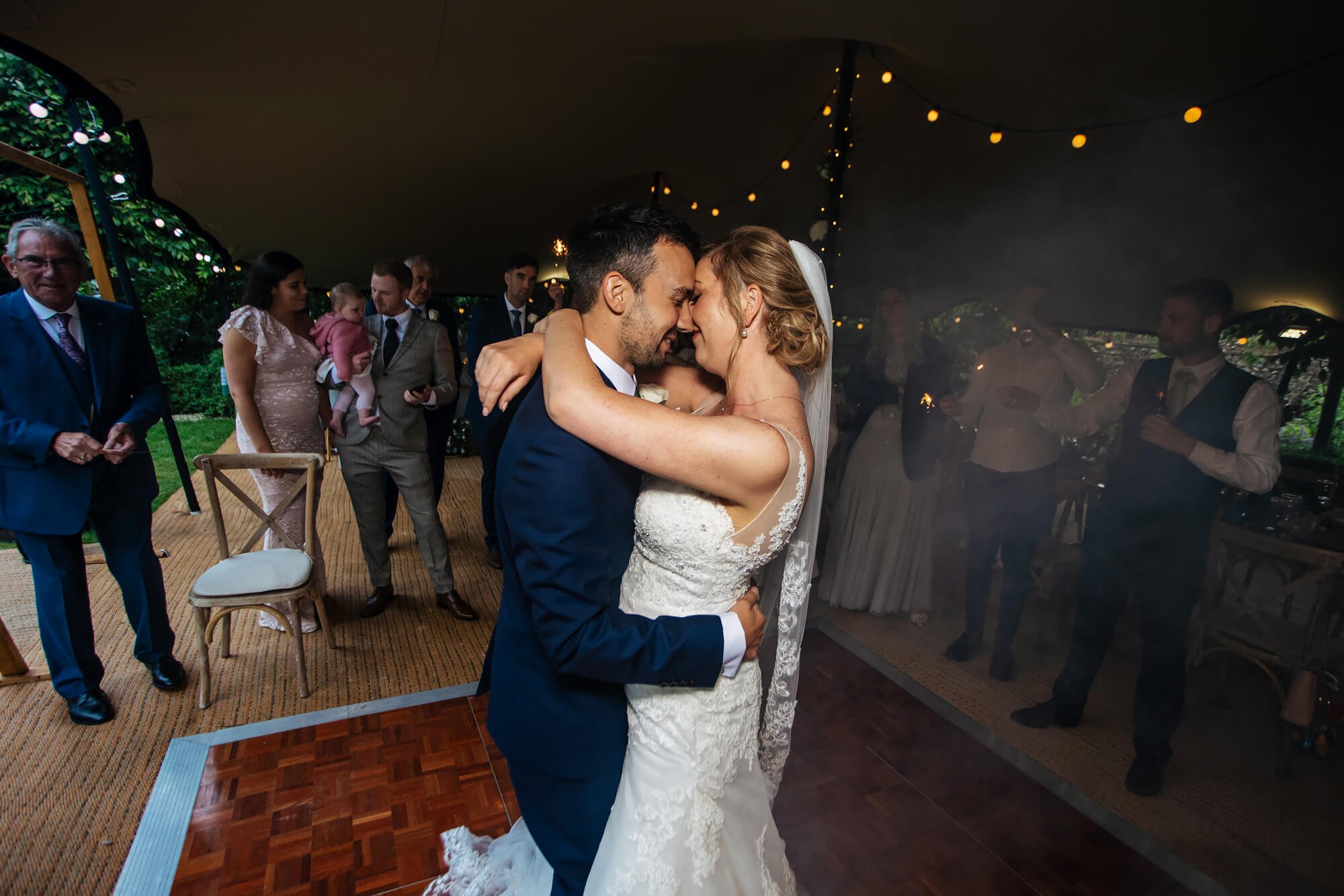 First dance at a Kent countryside wedding