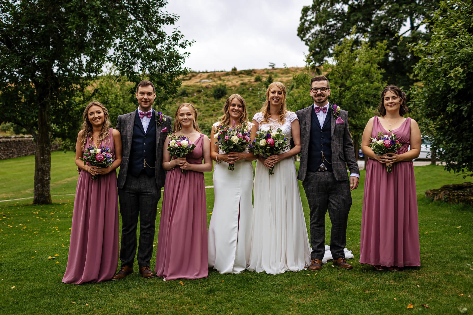 The wedding party in Yorkshire