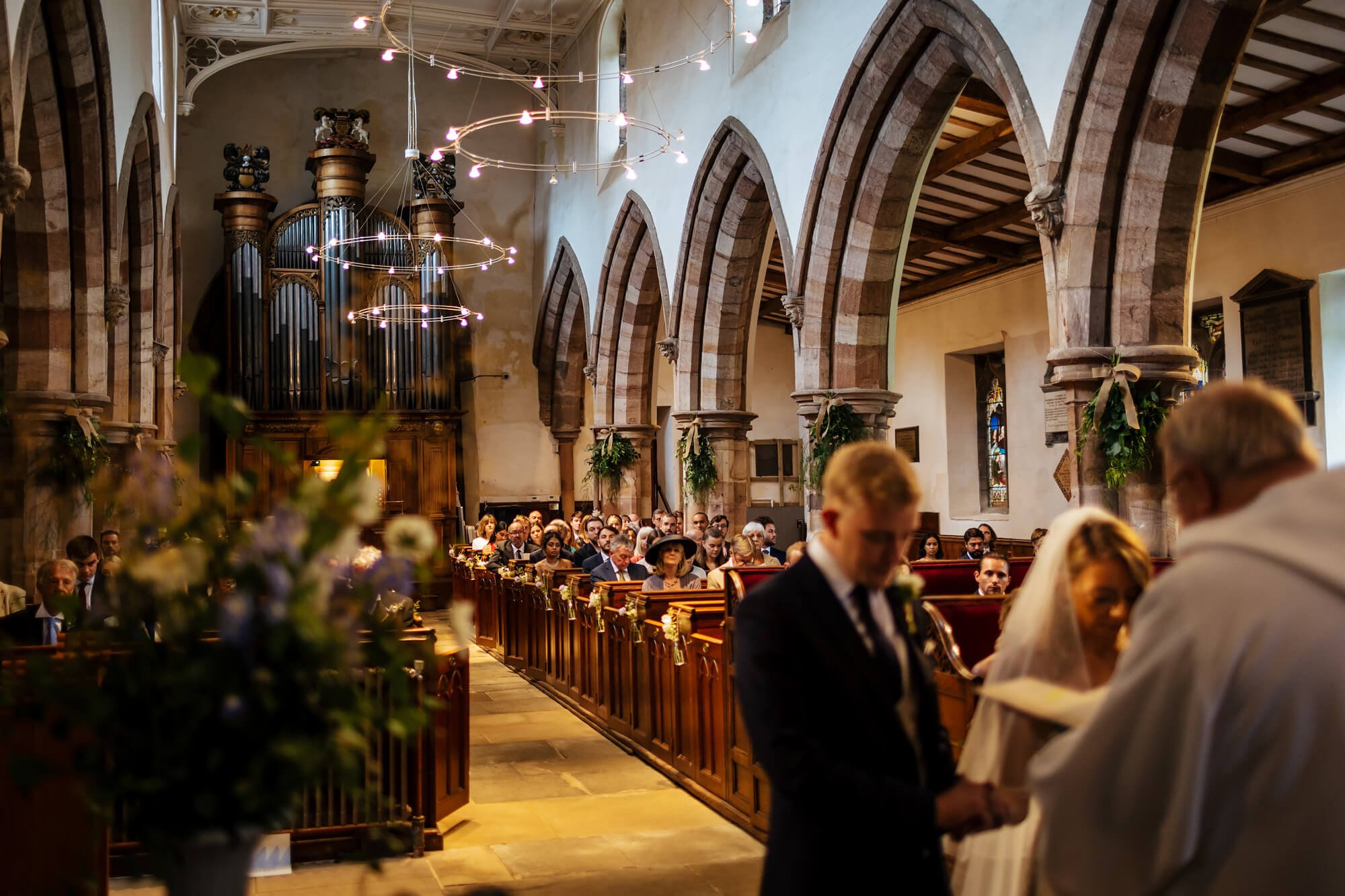 Church wedding ceremony