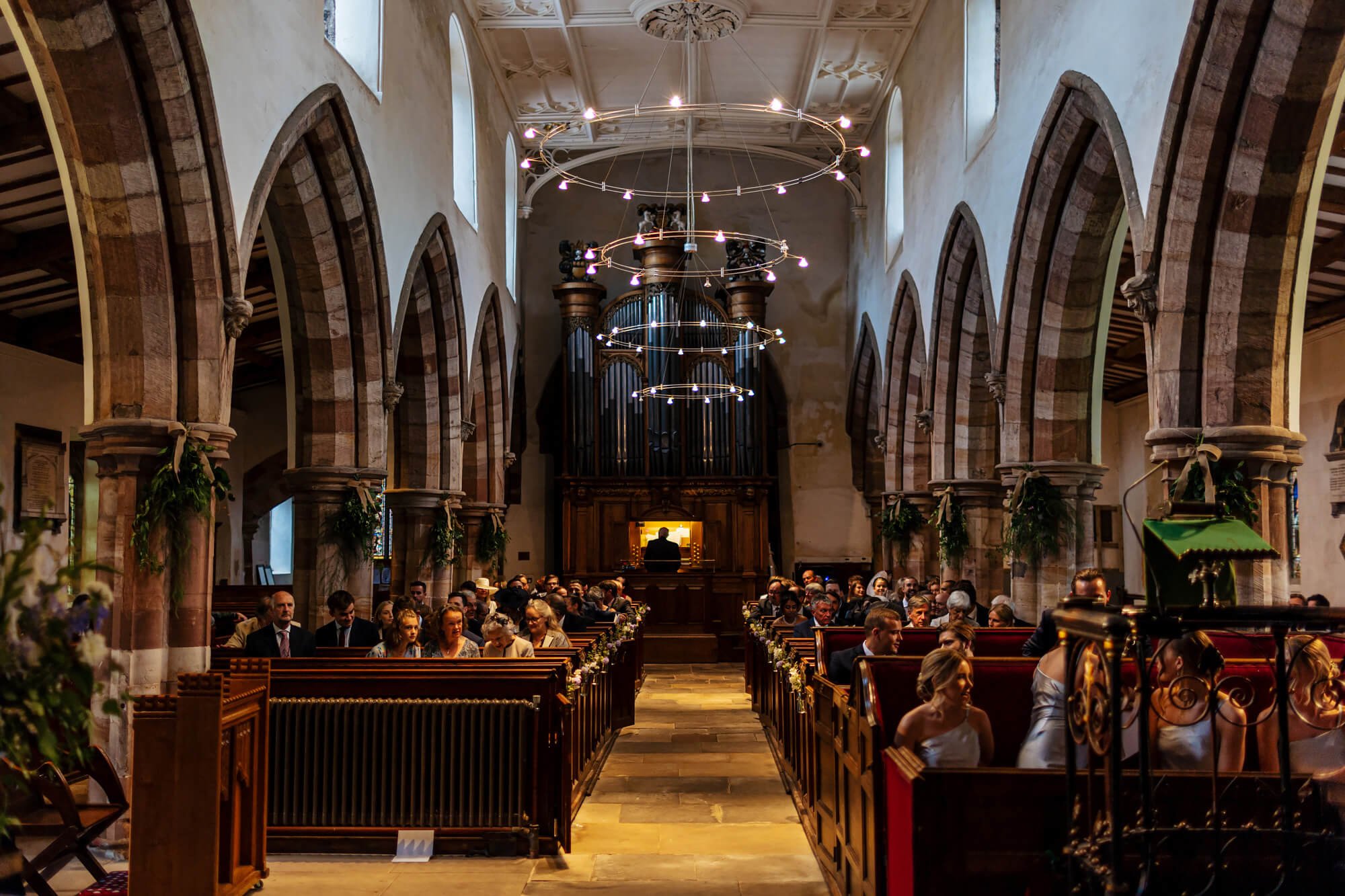 Appleby church during a wedding