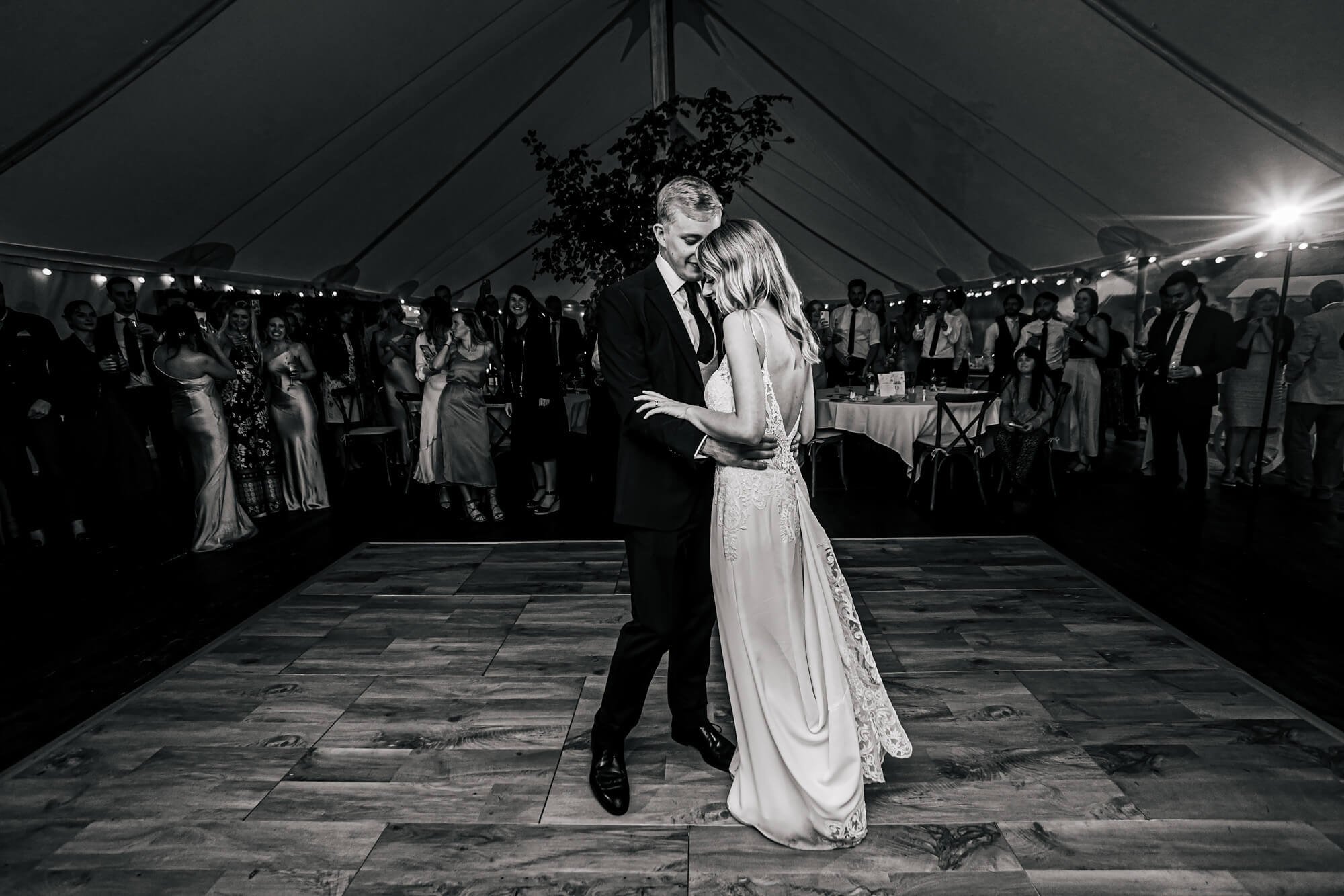 First dance at a wedding in Cumbria