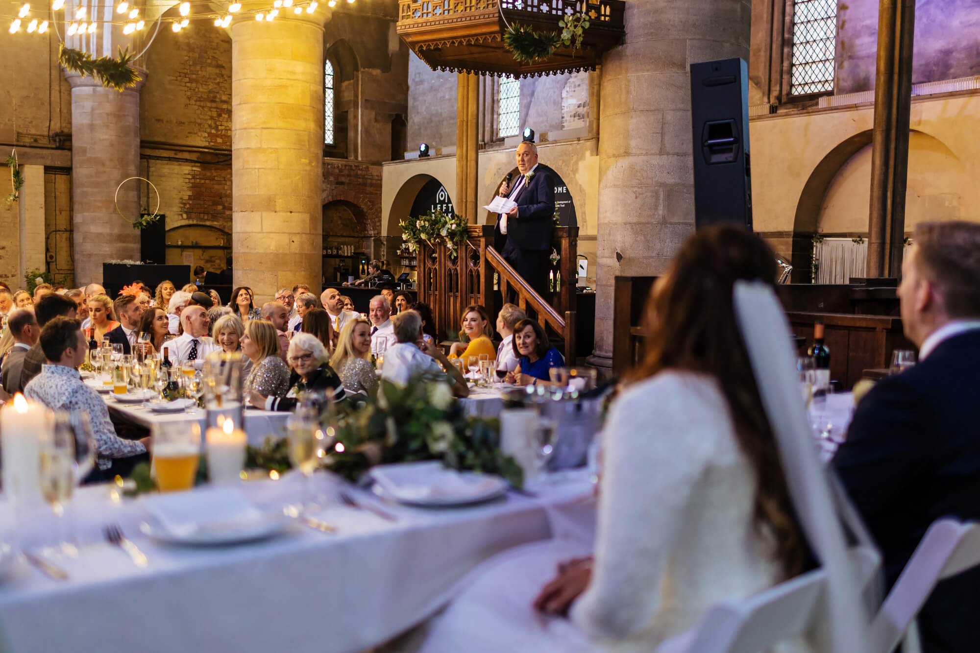 Father of the bride speech at a Left Bank Leeds wedding