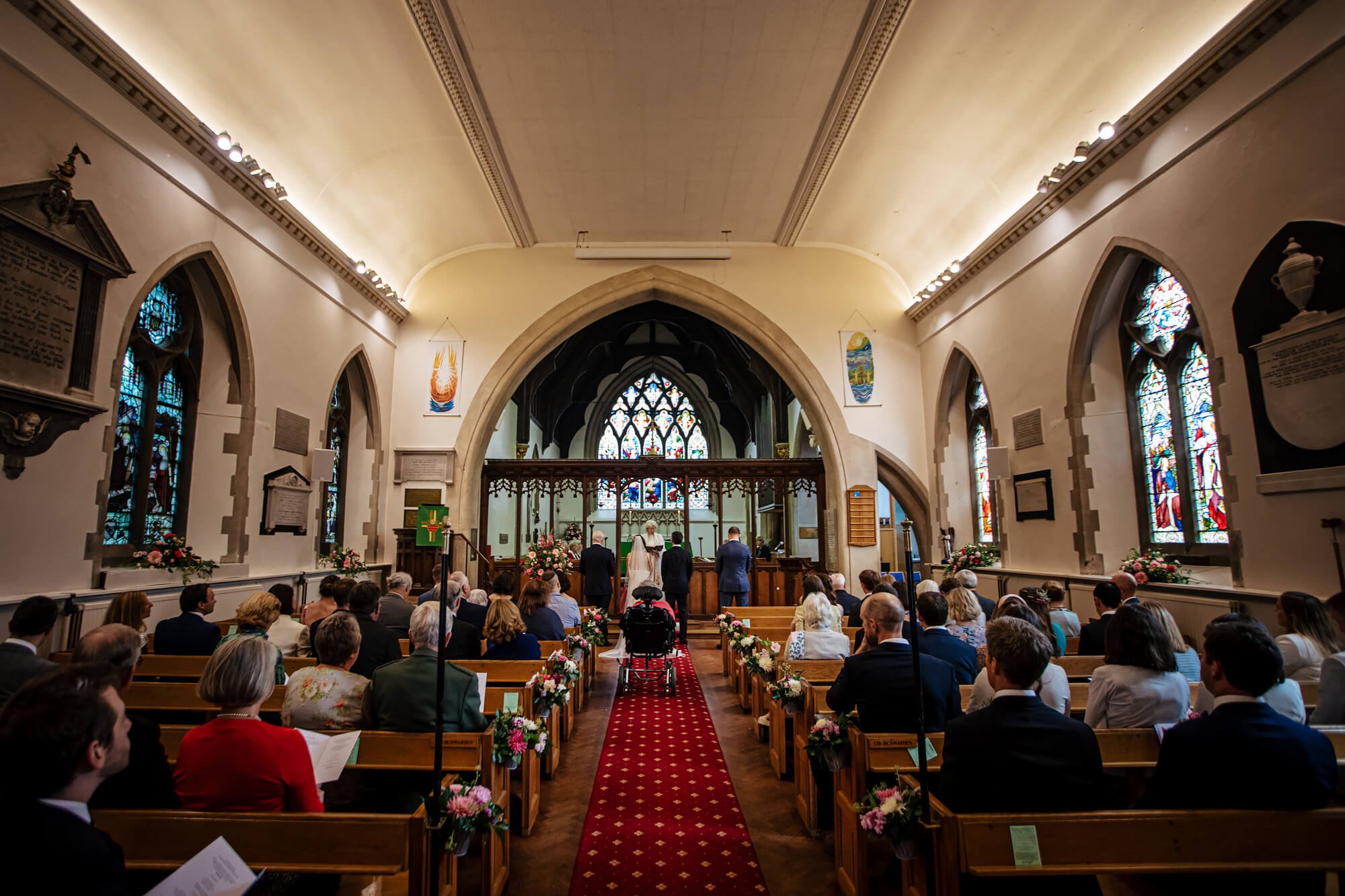 Hertfordshire church wedding ceremony