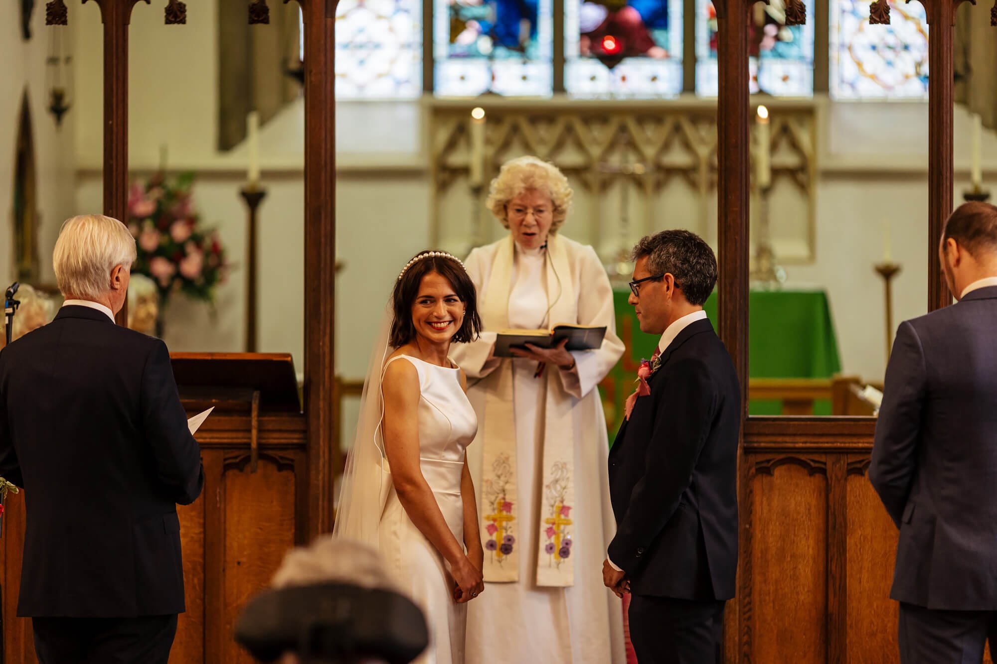 Church wedding ceremony in Hertfordshire