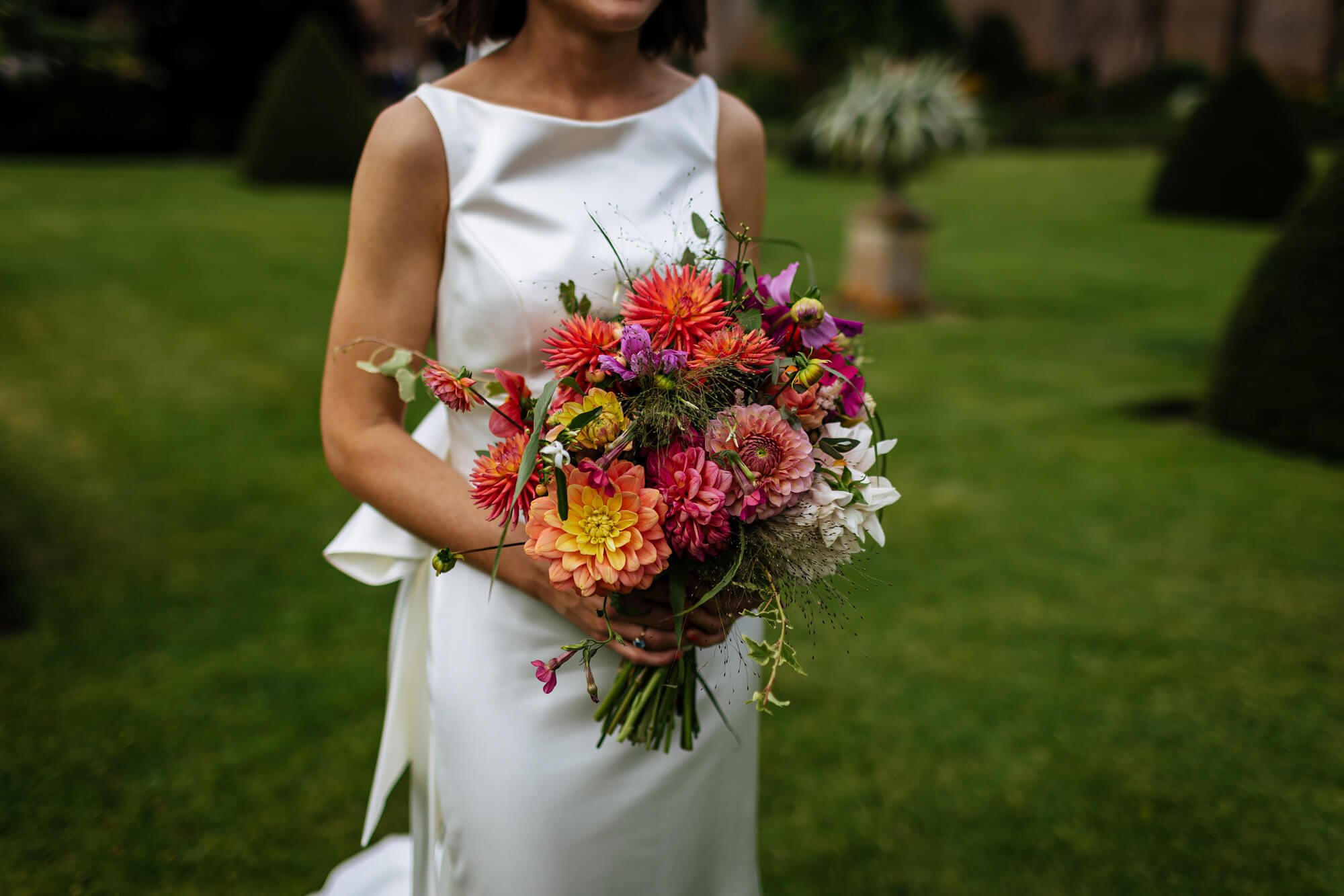 Bride's bouquet at her wedding