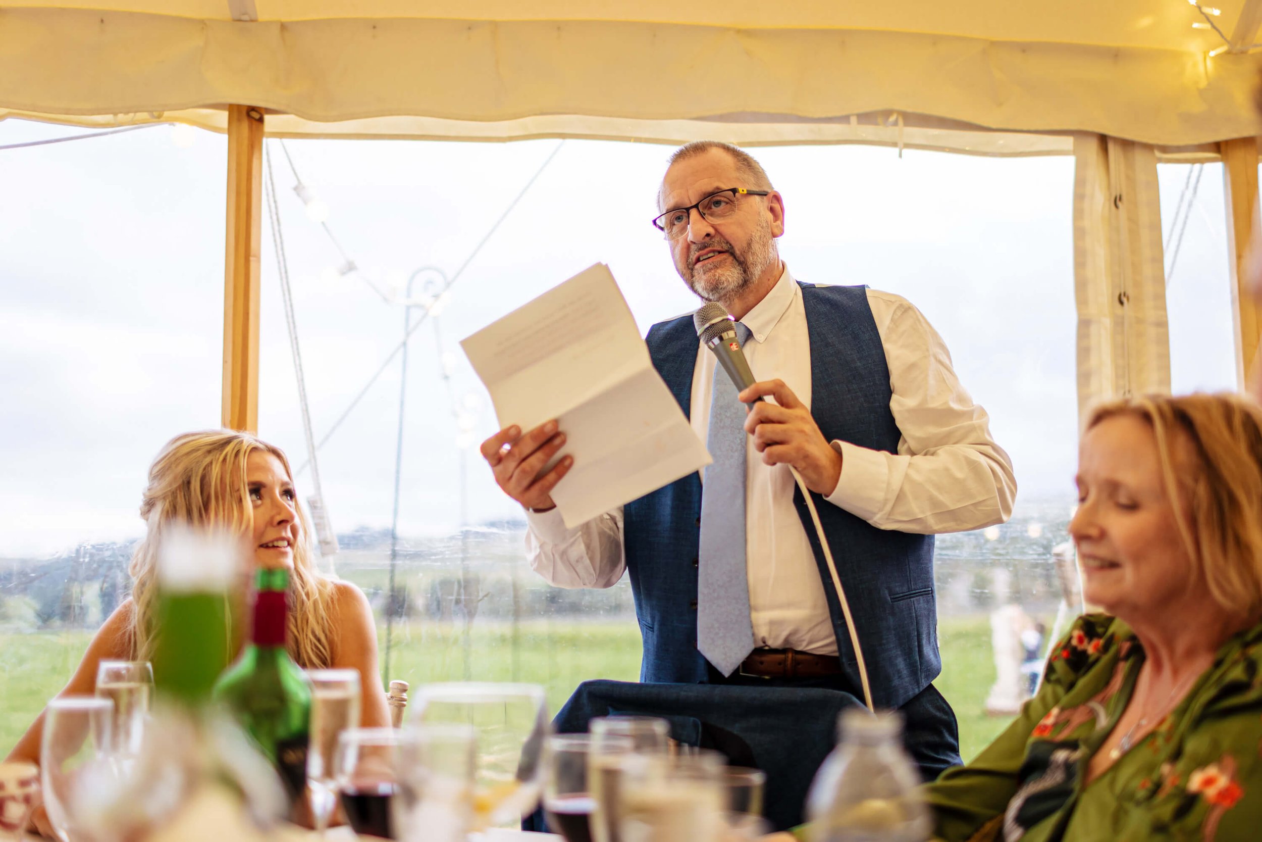 Father of the bride speech at a Yorkshire wedding