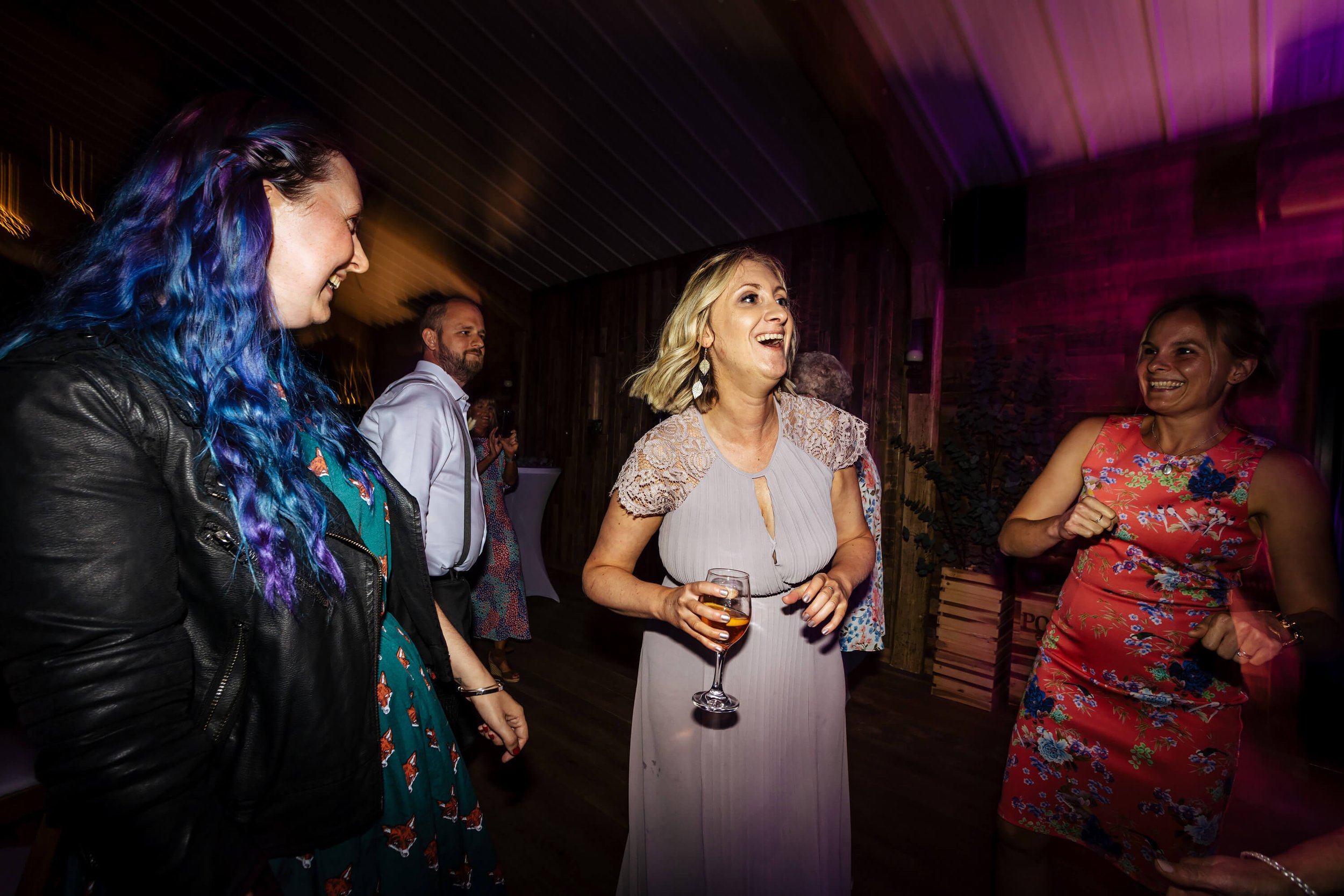 Dancing at a wedding at Woodstock Weddings York
